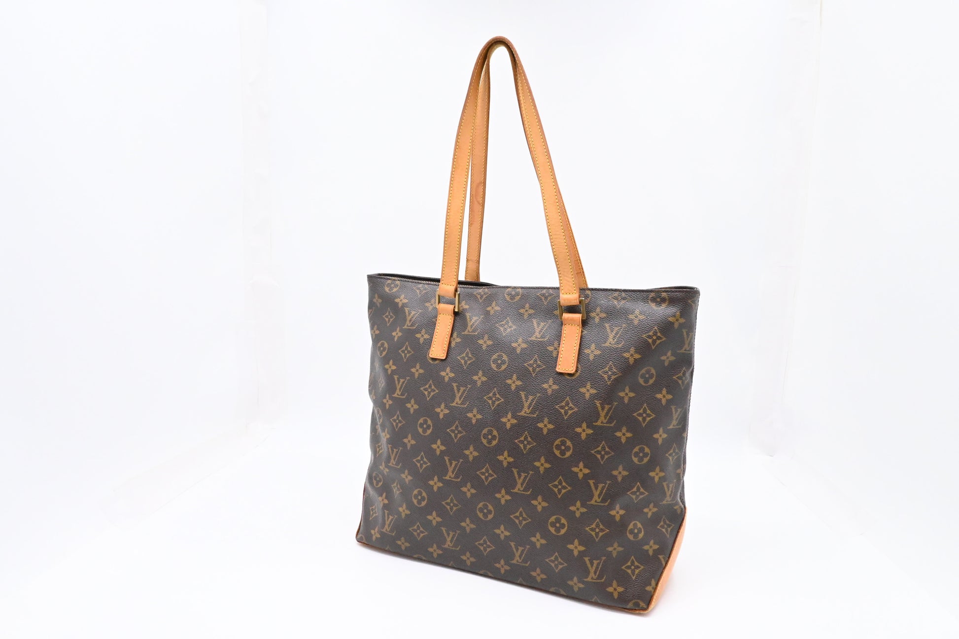 Louis Vuitton Cabas Mezzo Monogram Canvas Handbag Canvas 7