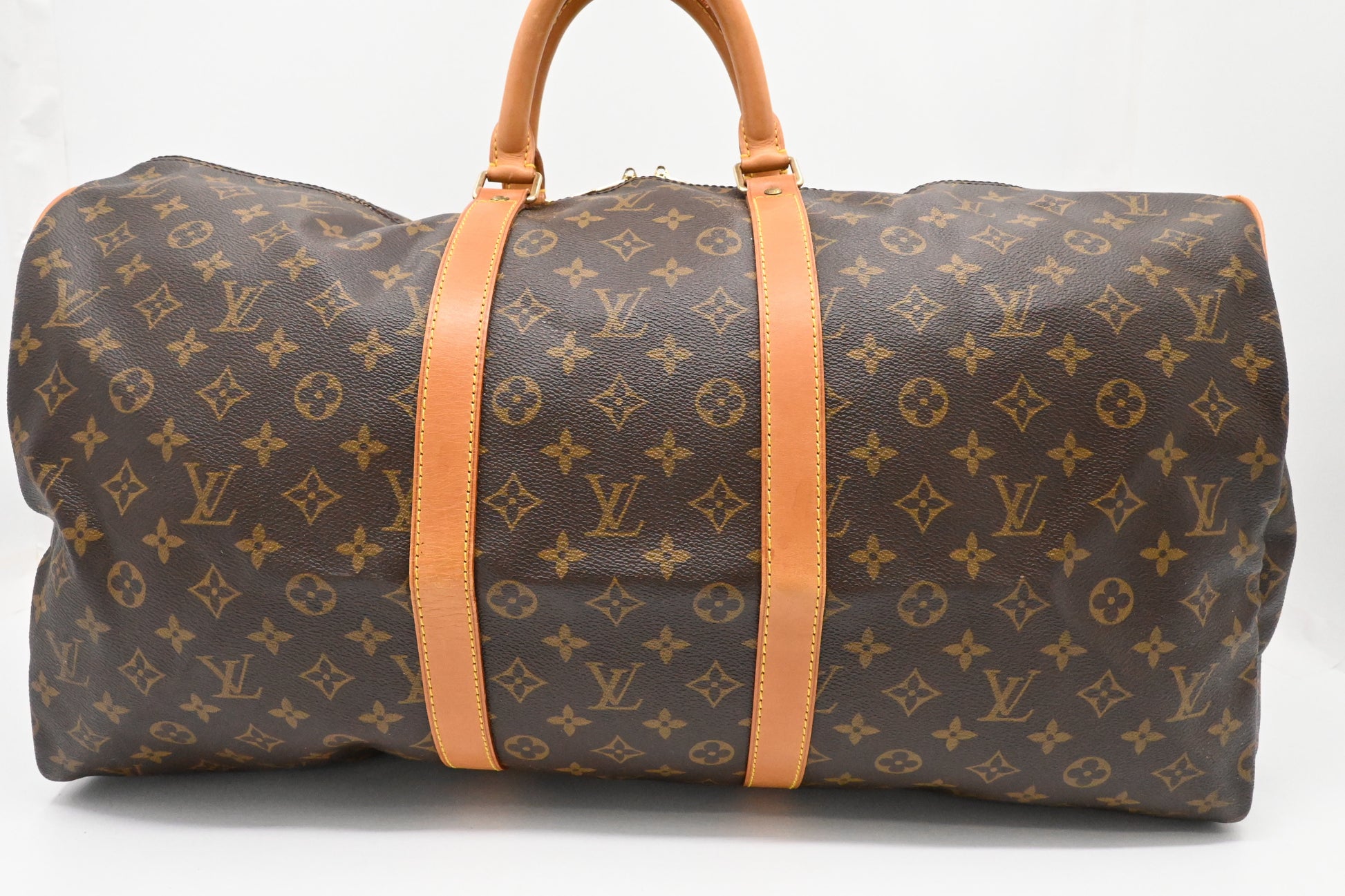 Louis Vuitton Keepall 55 Bandouliere Monogram Canvas Travel Bag Canvas 4