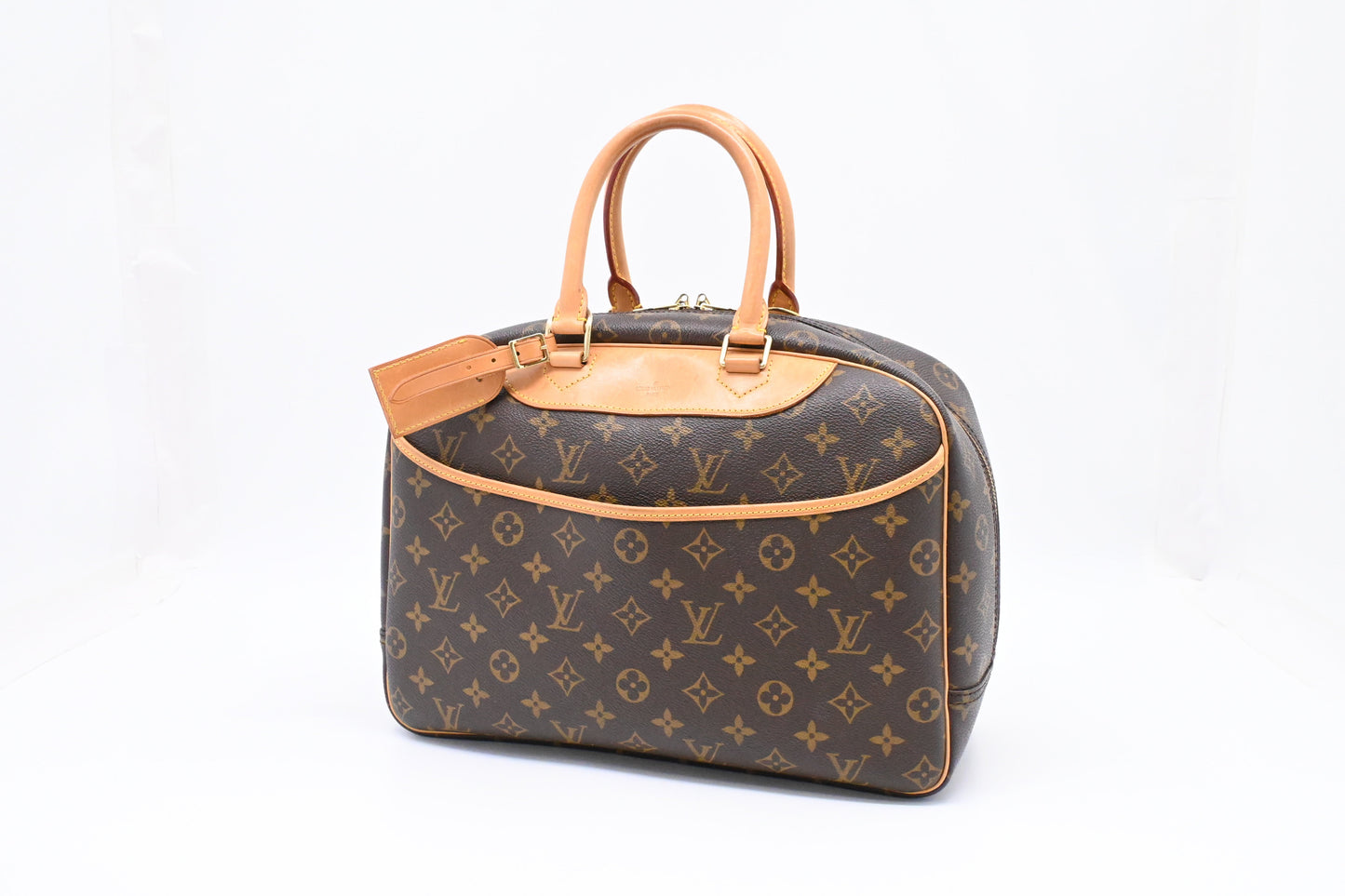 Louis Vuitton Deauville Monogram Canvas Handbag Canvas 6