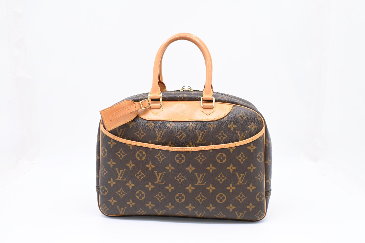 Louis Vuitton Deauville Monogram Canvas Handbag Canvas 6