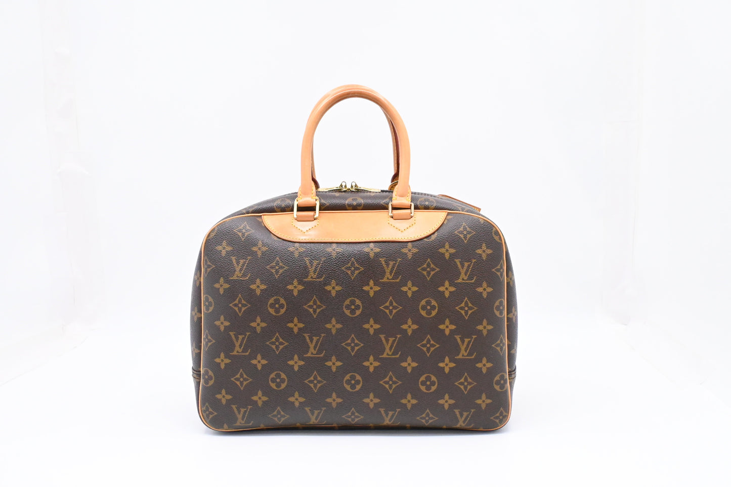 Louis Vuitton Deauville Monogram Canvas Handbag Canvas 6