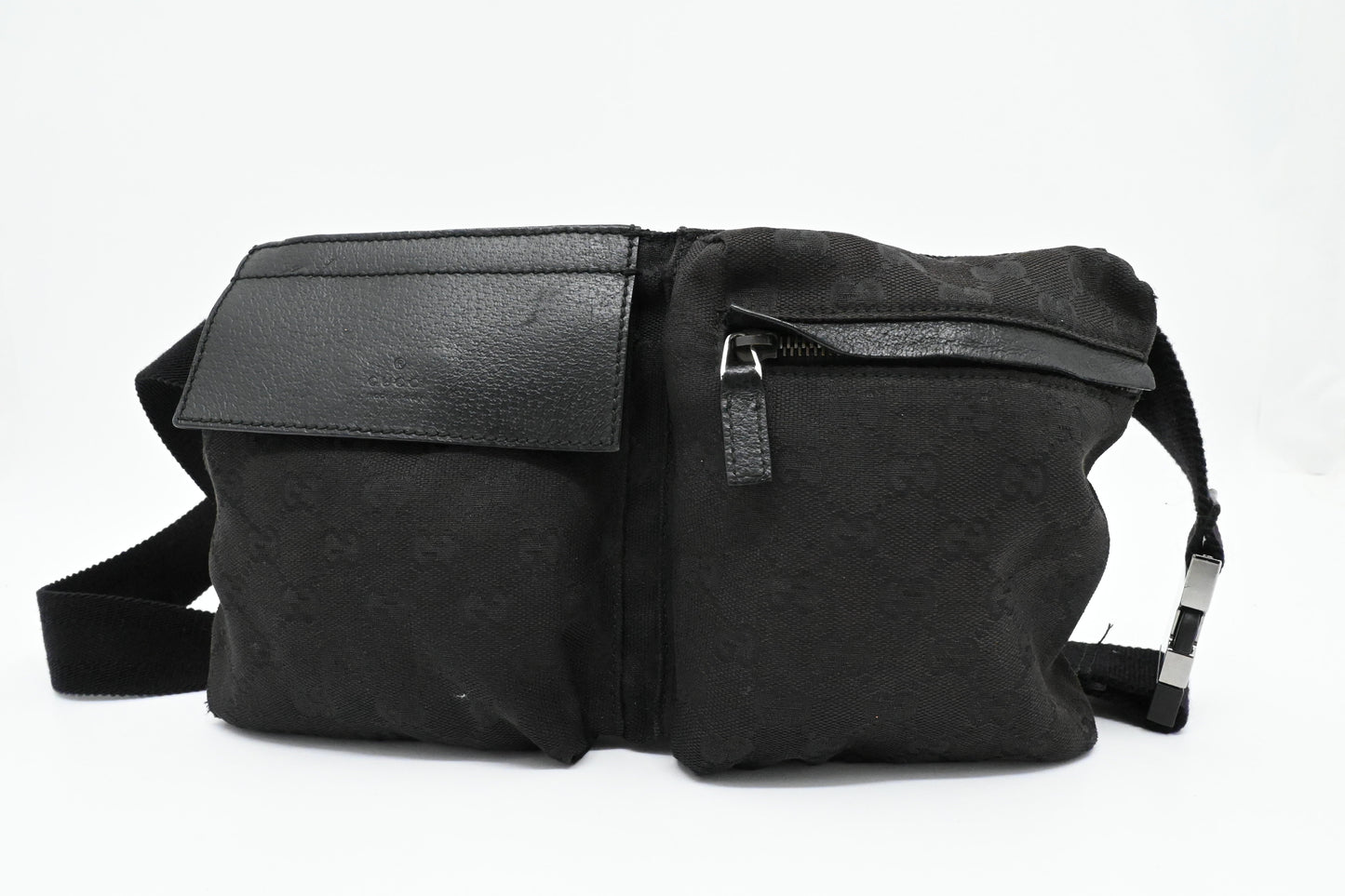 Gucci Bumbag GG Canvas Black Handbag
