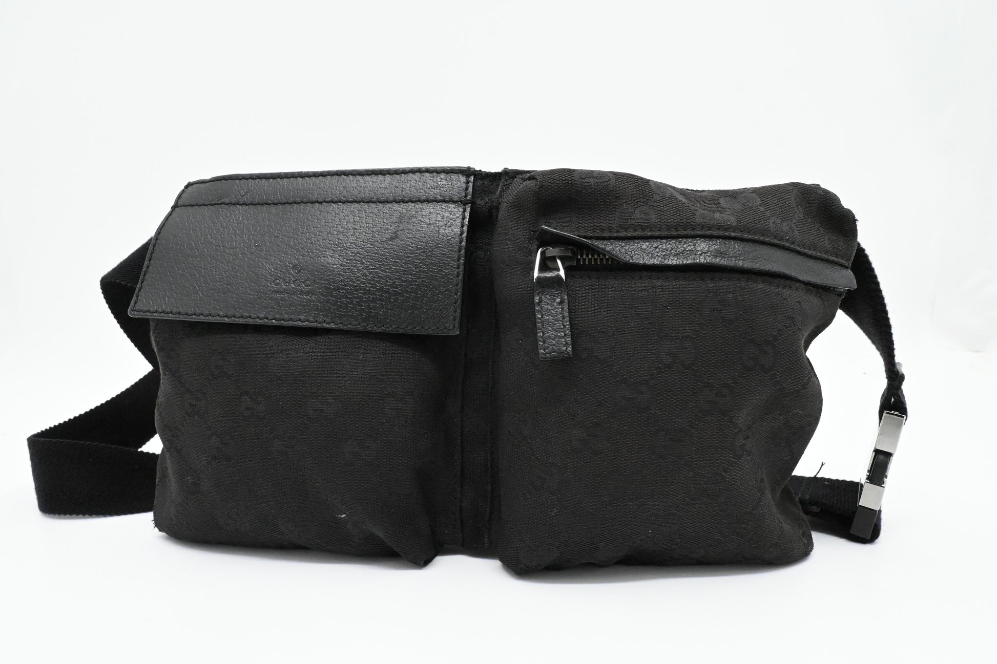 Gucci Bumbag GG Canvas Black Handbag