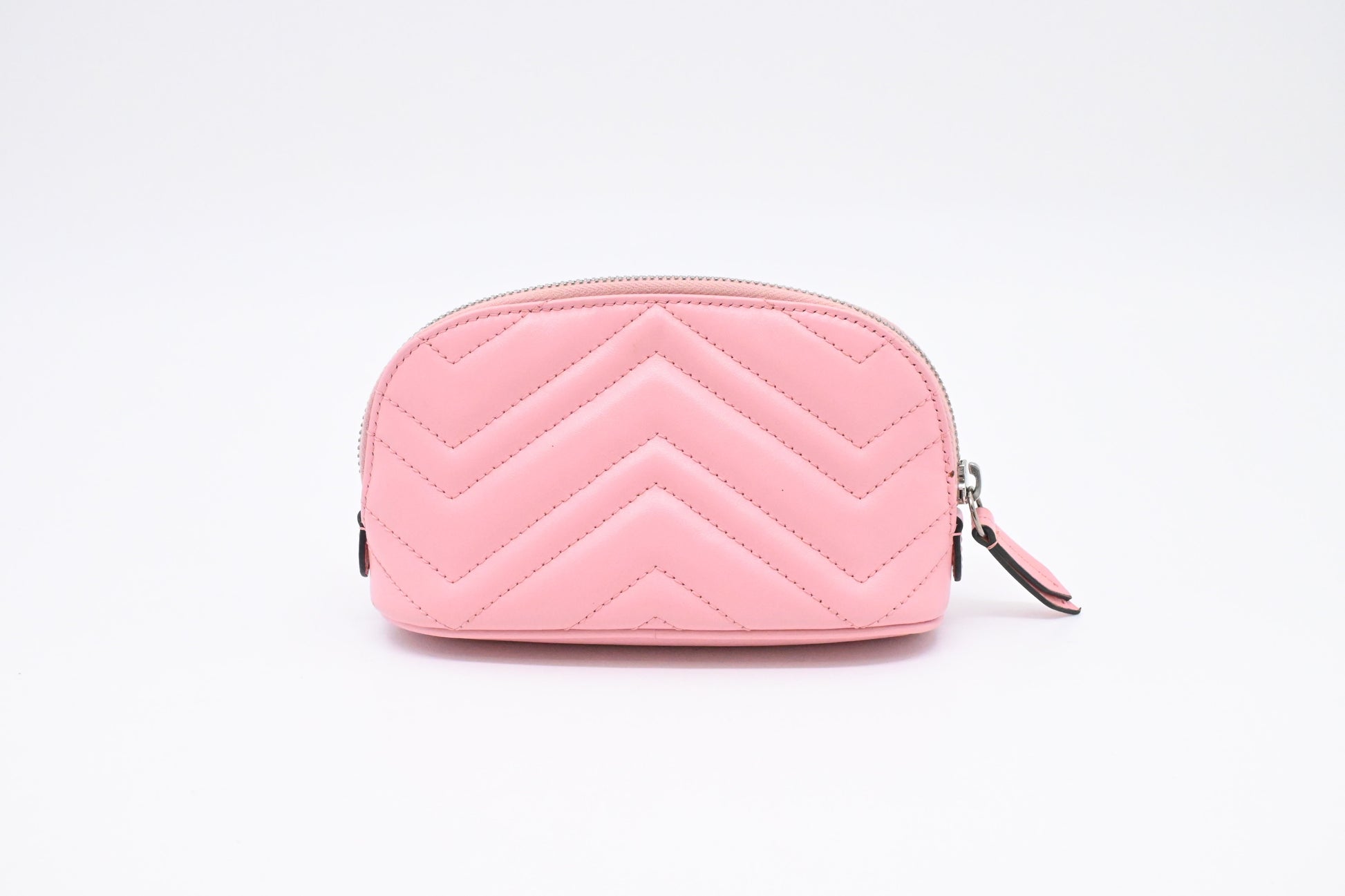Gucci GG Marmont Pouch Leather Pink Handbag