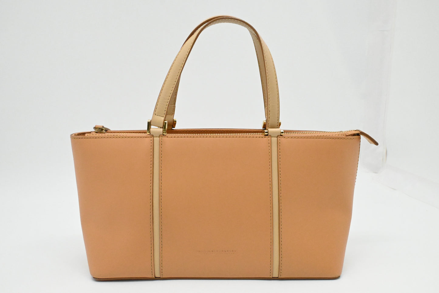Burberry Handbag In Leather Beige Travel Bag