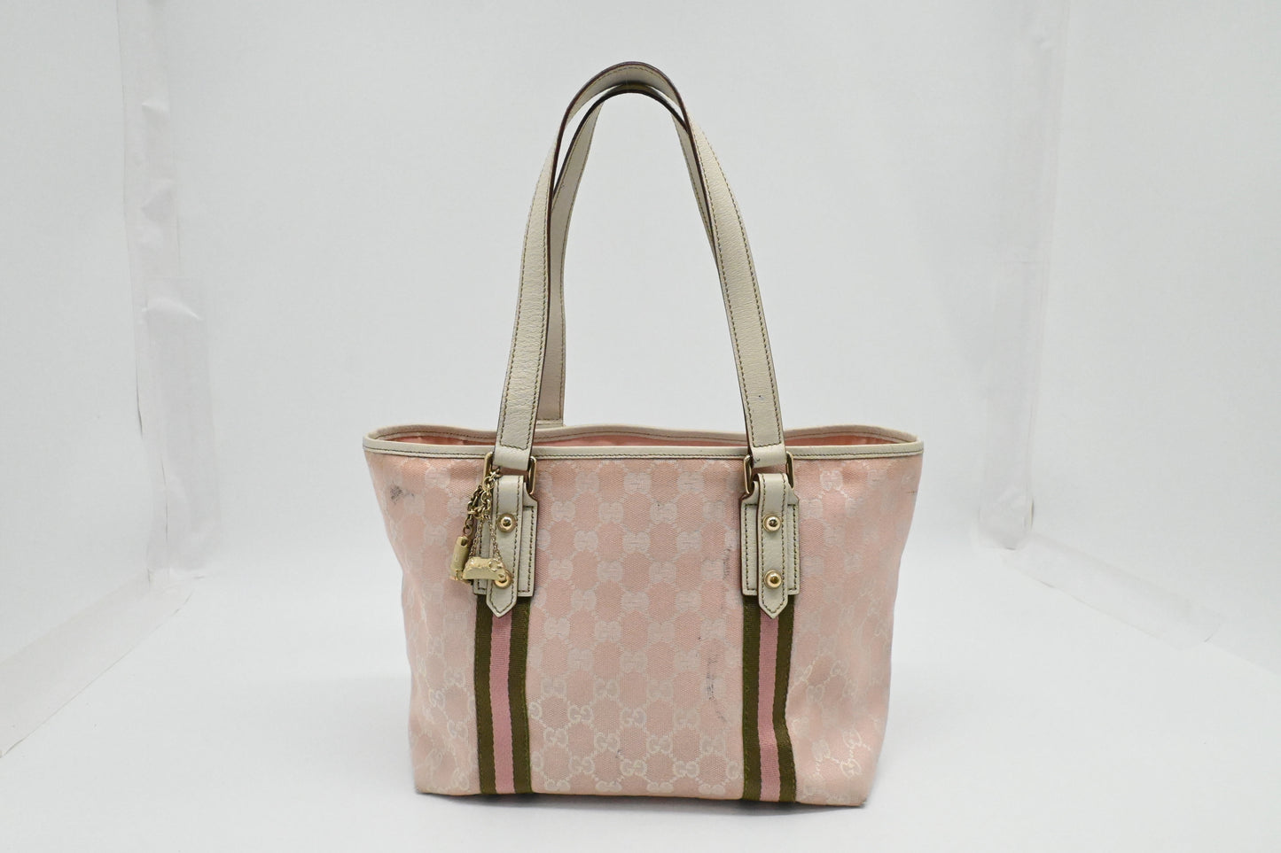 Gucci GG Canvas Pink Tote Bag Canvas 1