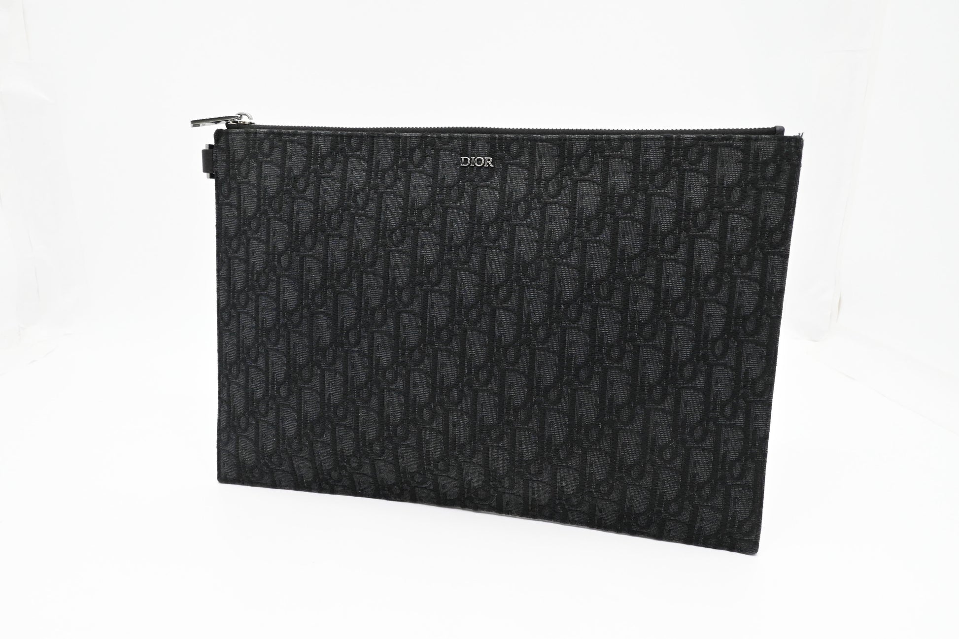 Dior Clutch In Oblique Handbag Canvas Black Clutch Bag