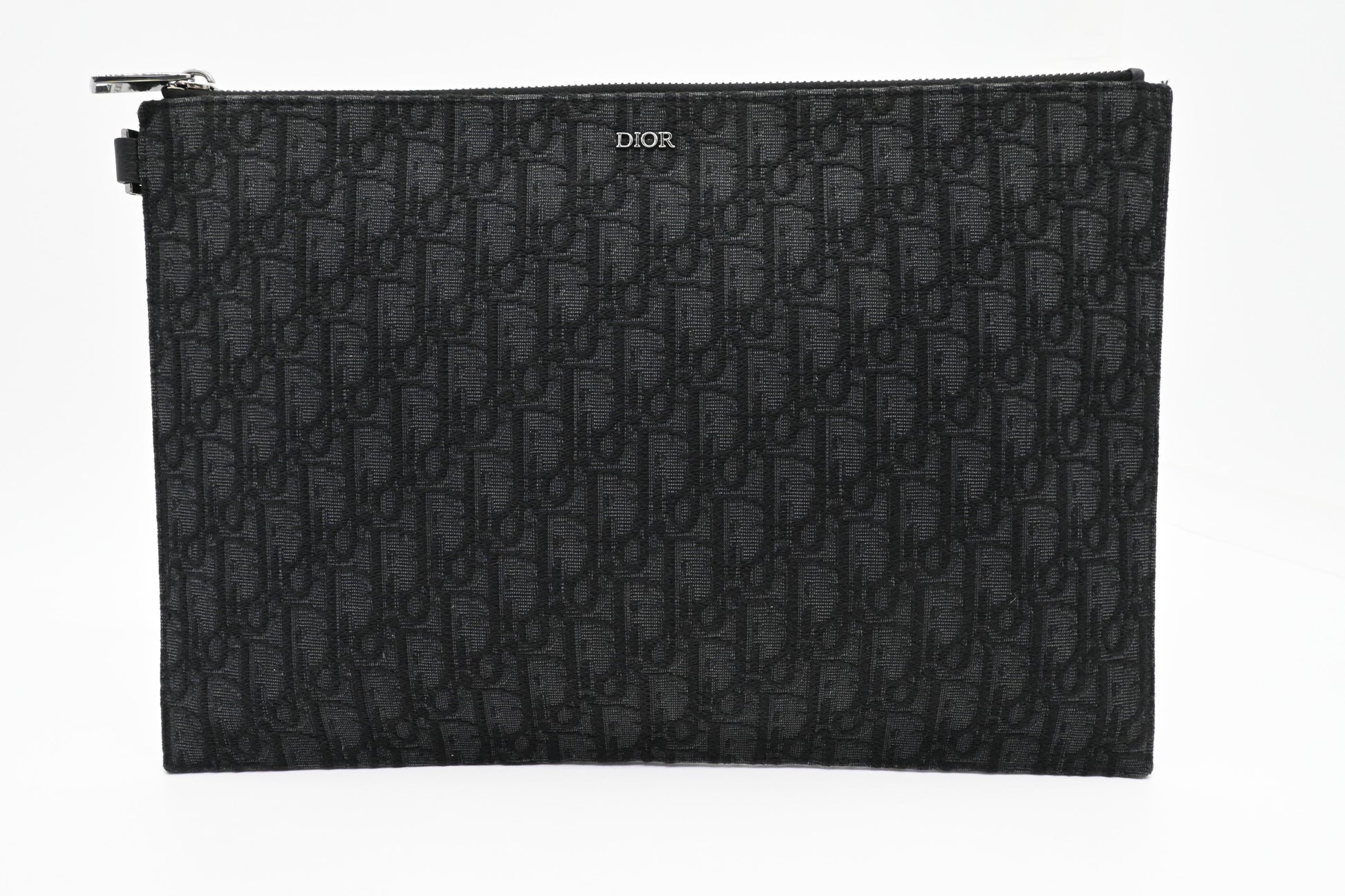 Dior Clutch In Oblique Handbag Canvas Black Clutch Bag