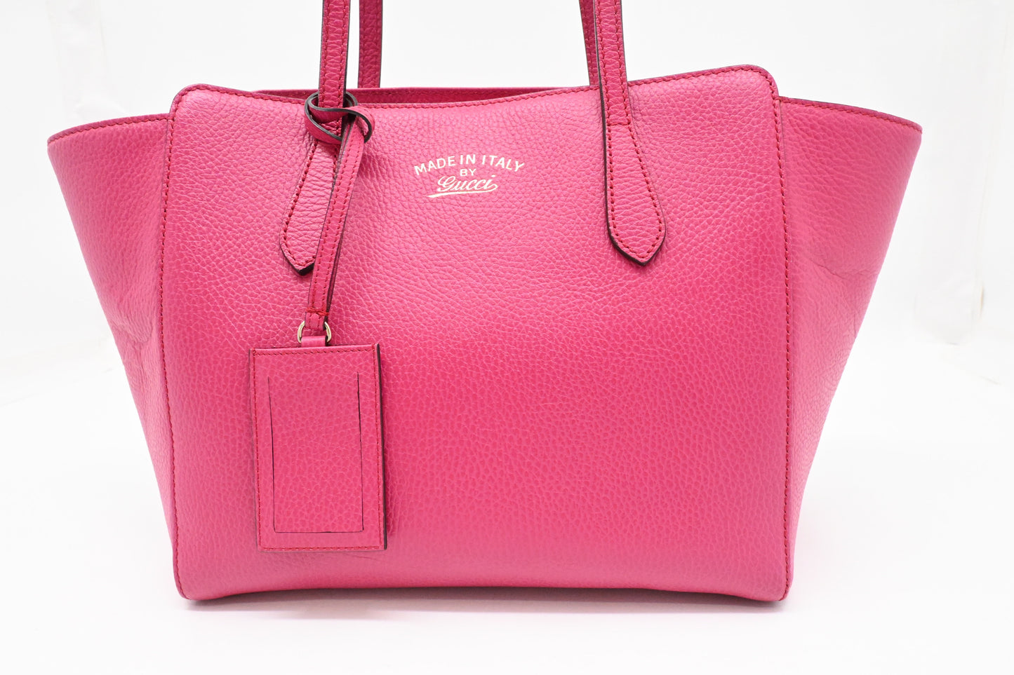 Gucci Pink Leather Tote Bag