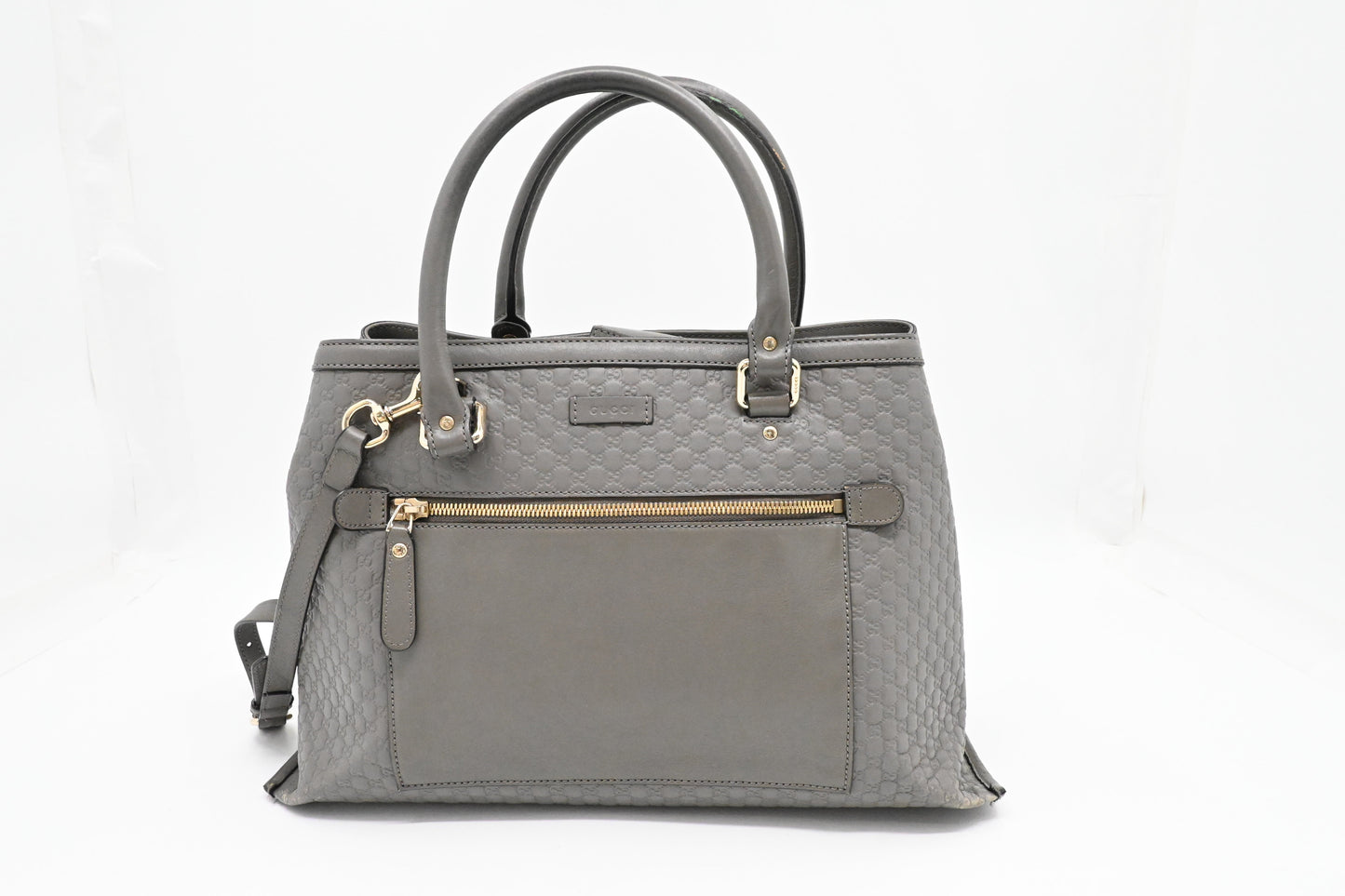 Gucci 2way Microguccissima Leather Grey Handbag