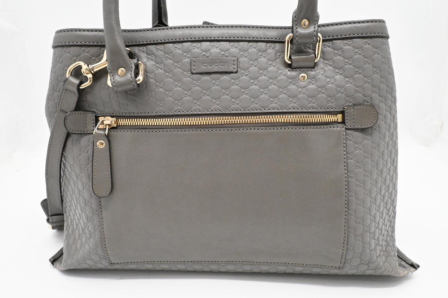 Gucci 2way Microguccissima Leather Grey Handbag