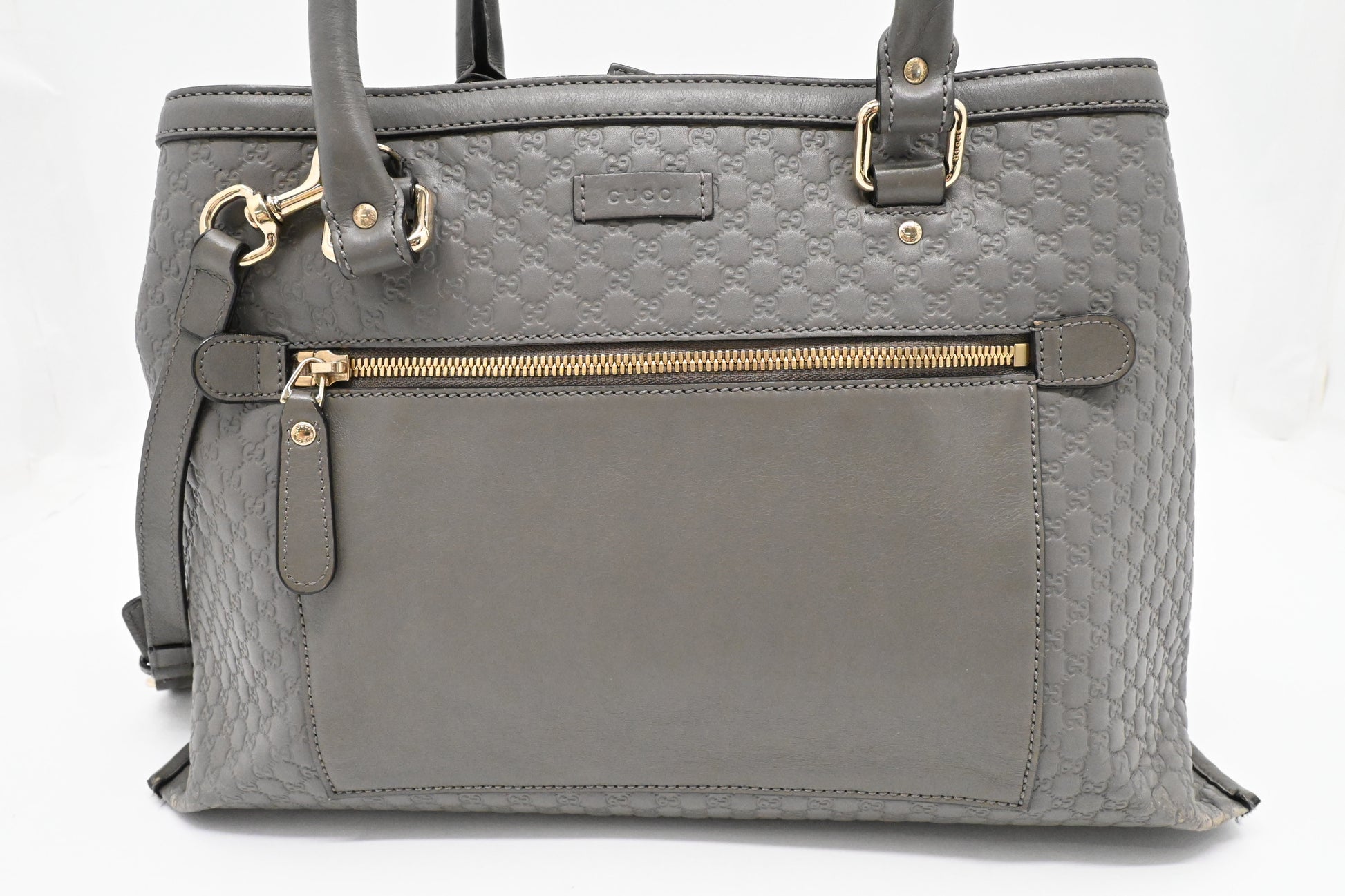 Gucci 2way Microguccissima Leather Grey Handbag