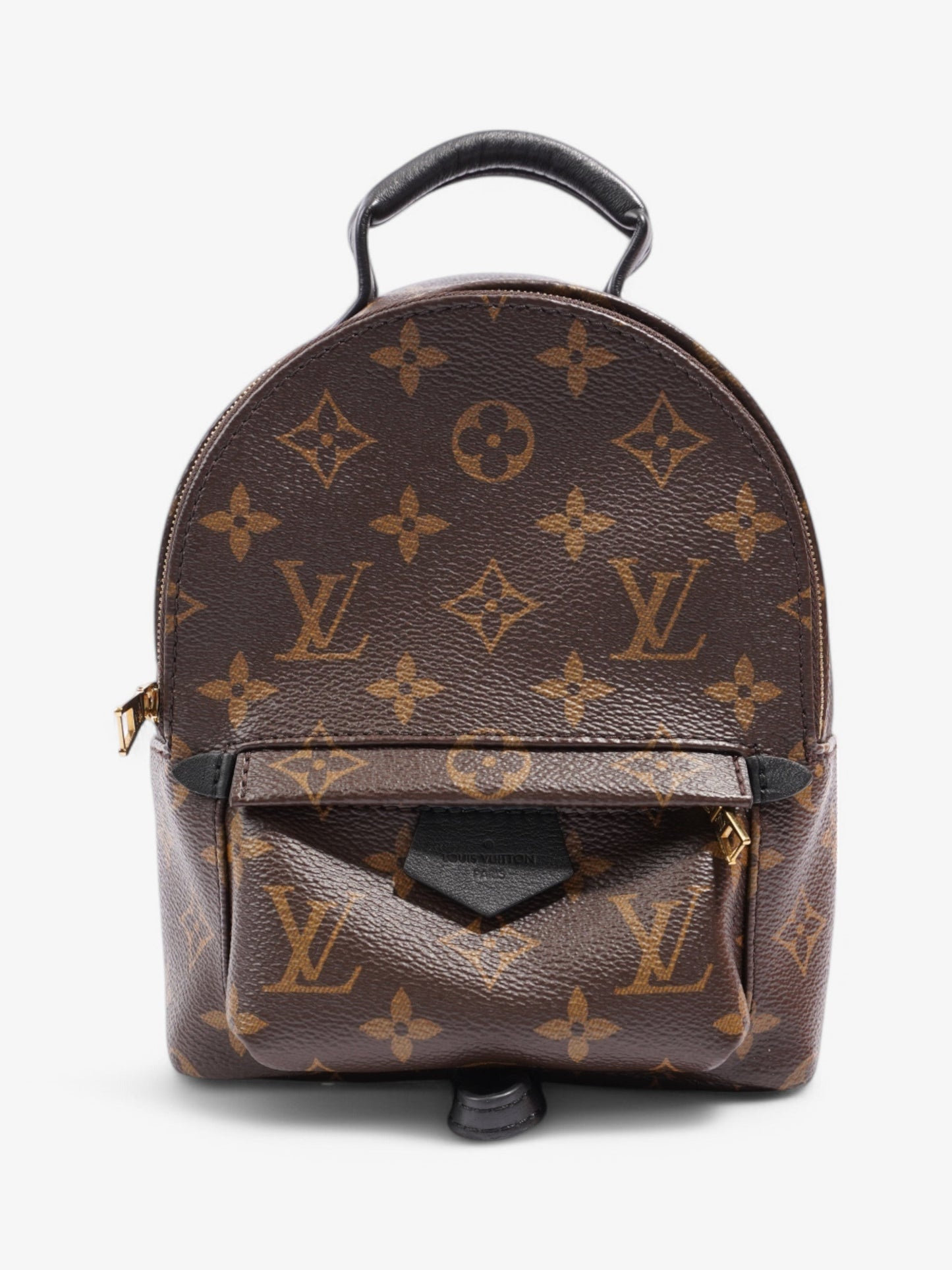 Louis Vuitton Palm Springs Backpack Coated Monogram Canvas Coated Canvas Black Apparel