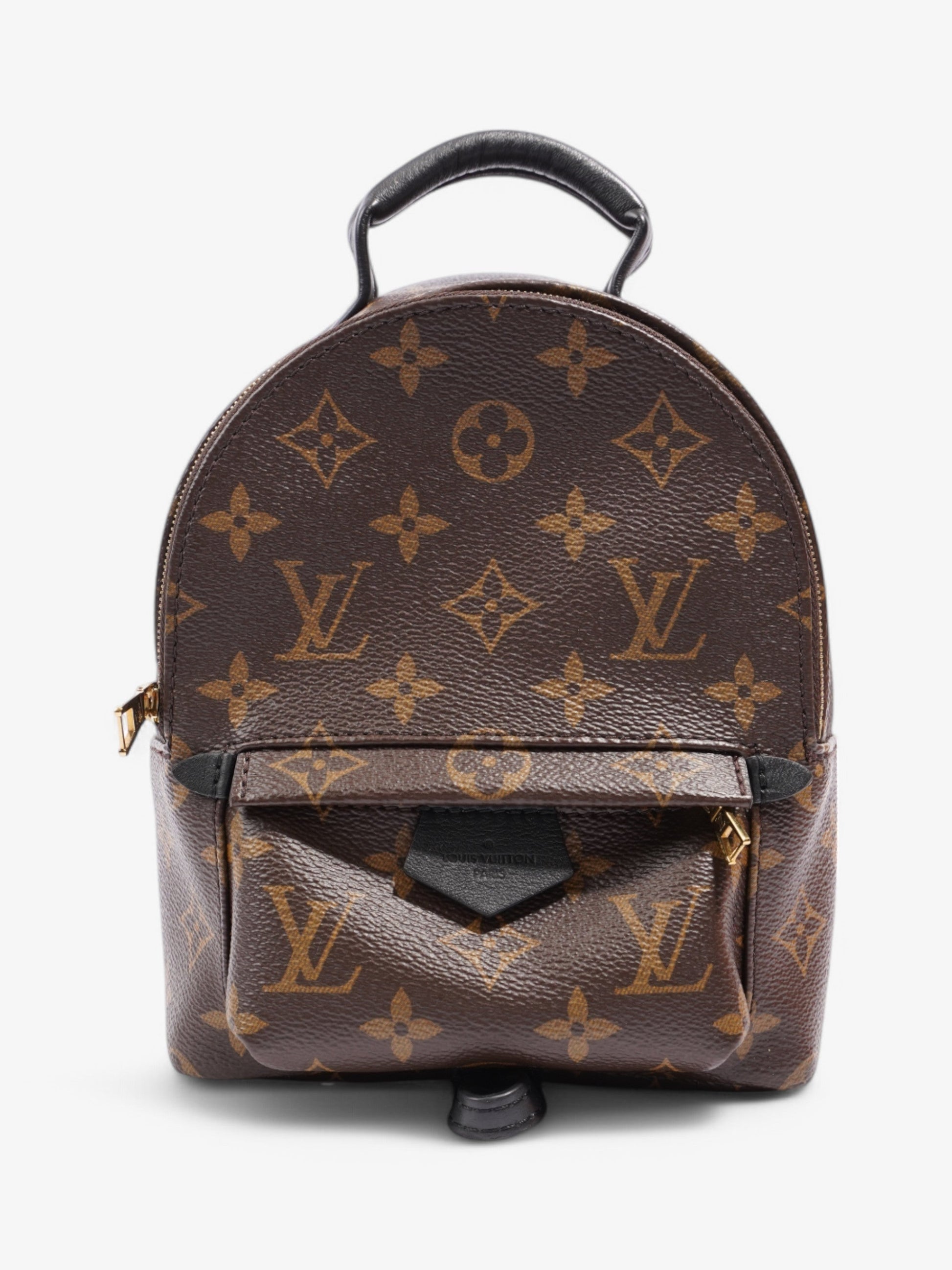 Louis Vuitton Palm Springs Backpack Coated Monogram Canvas Coated Canvas Black Apparel