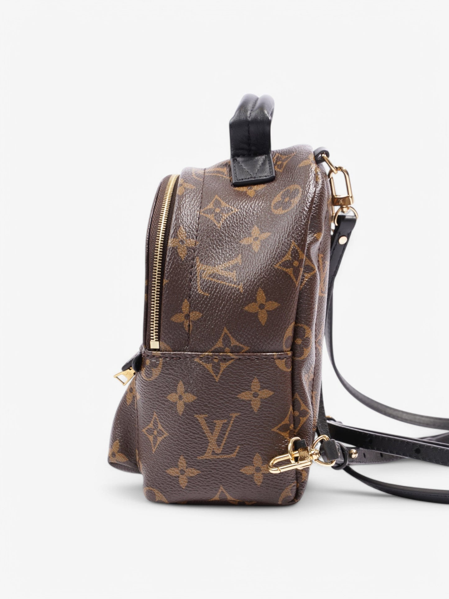 Louis Vuitton Palm Springs Backpack Coated Monogram Canvas Coated Canvas Black Apparel