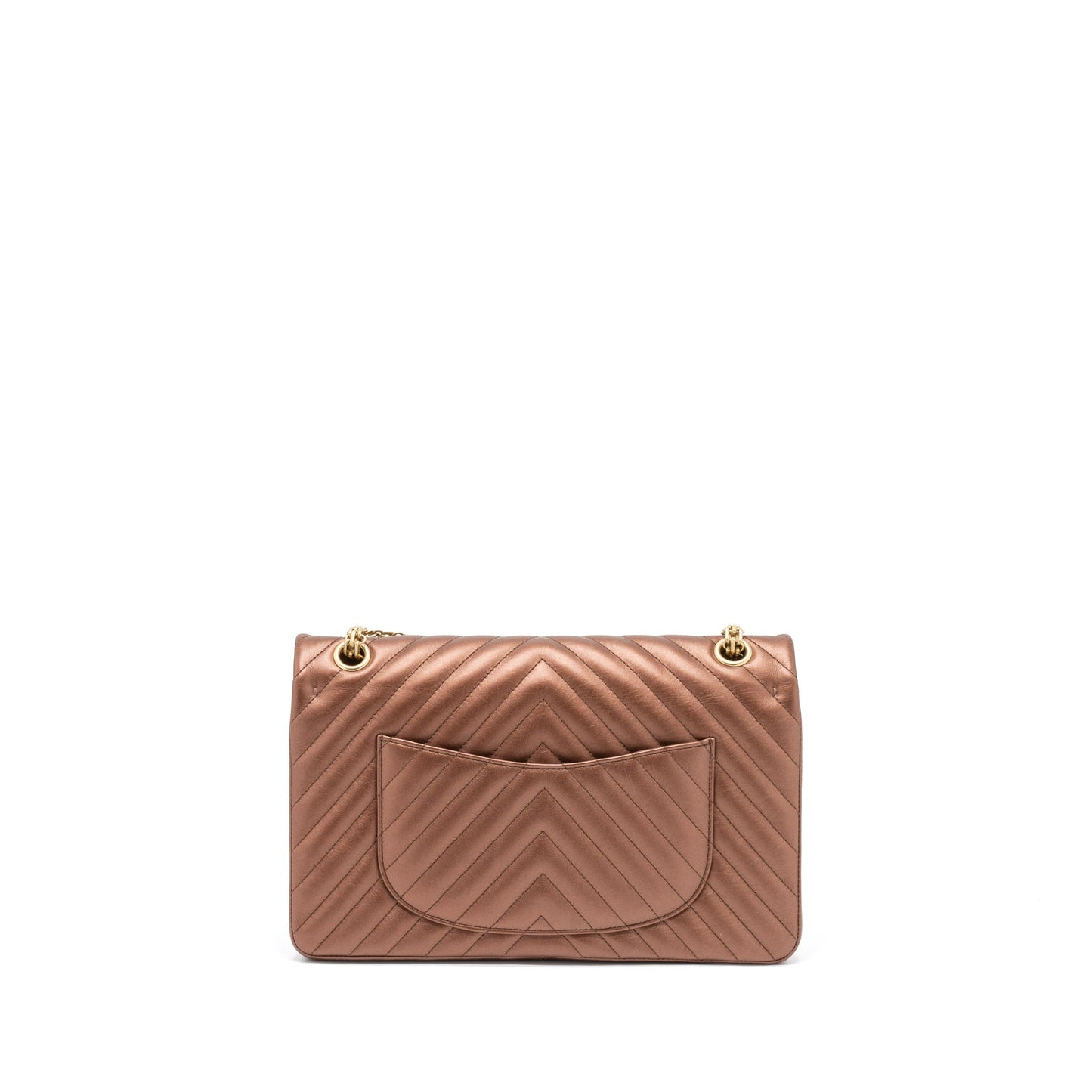 Chanel 2.55 226 Reissue Flap Chevron Aged Gold Shoulder Bag
