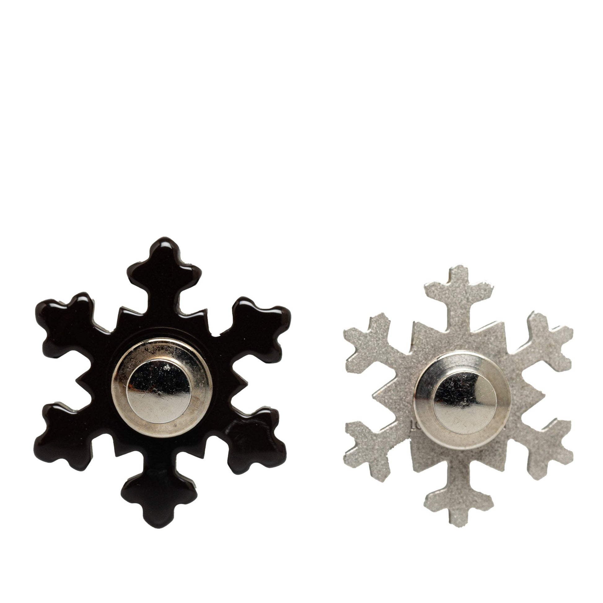 Silver Louis Vuitton Snowflake Brooch