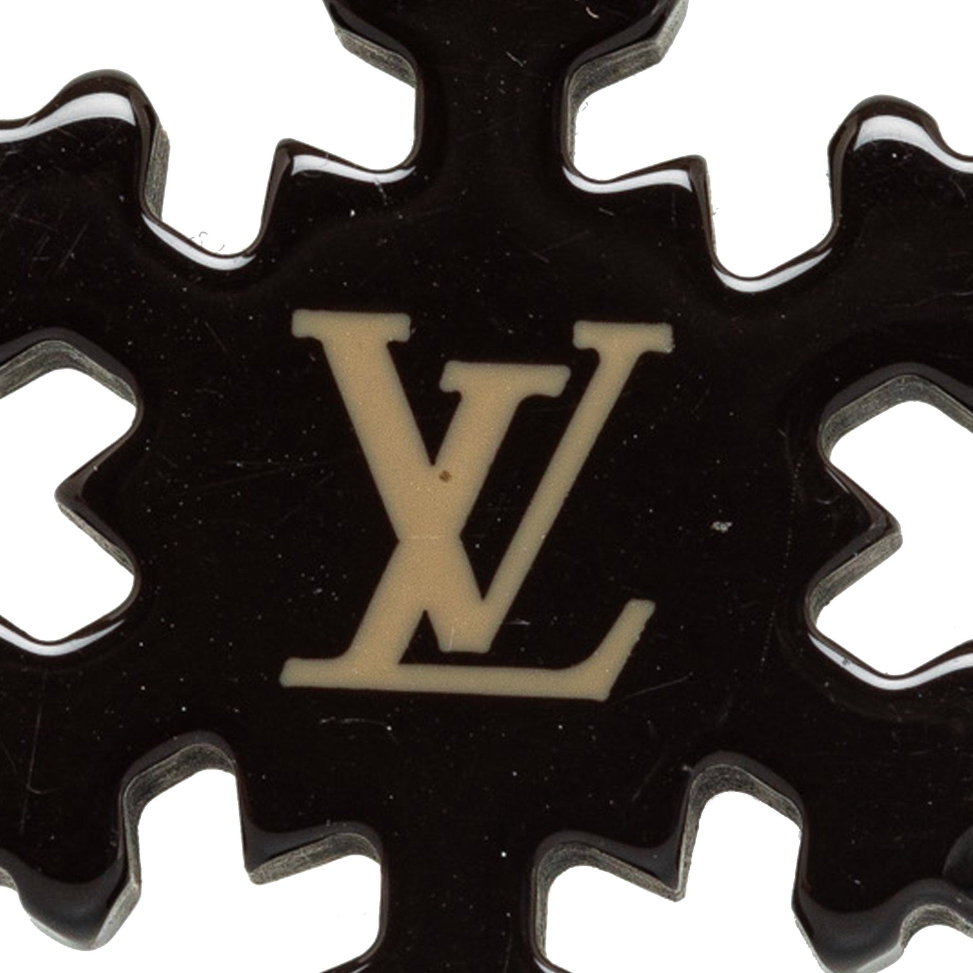 Silver Louis Vuitton Snowflake Brooch