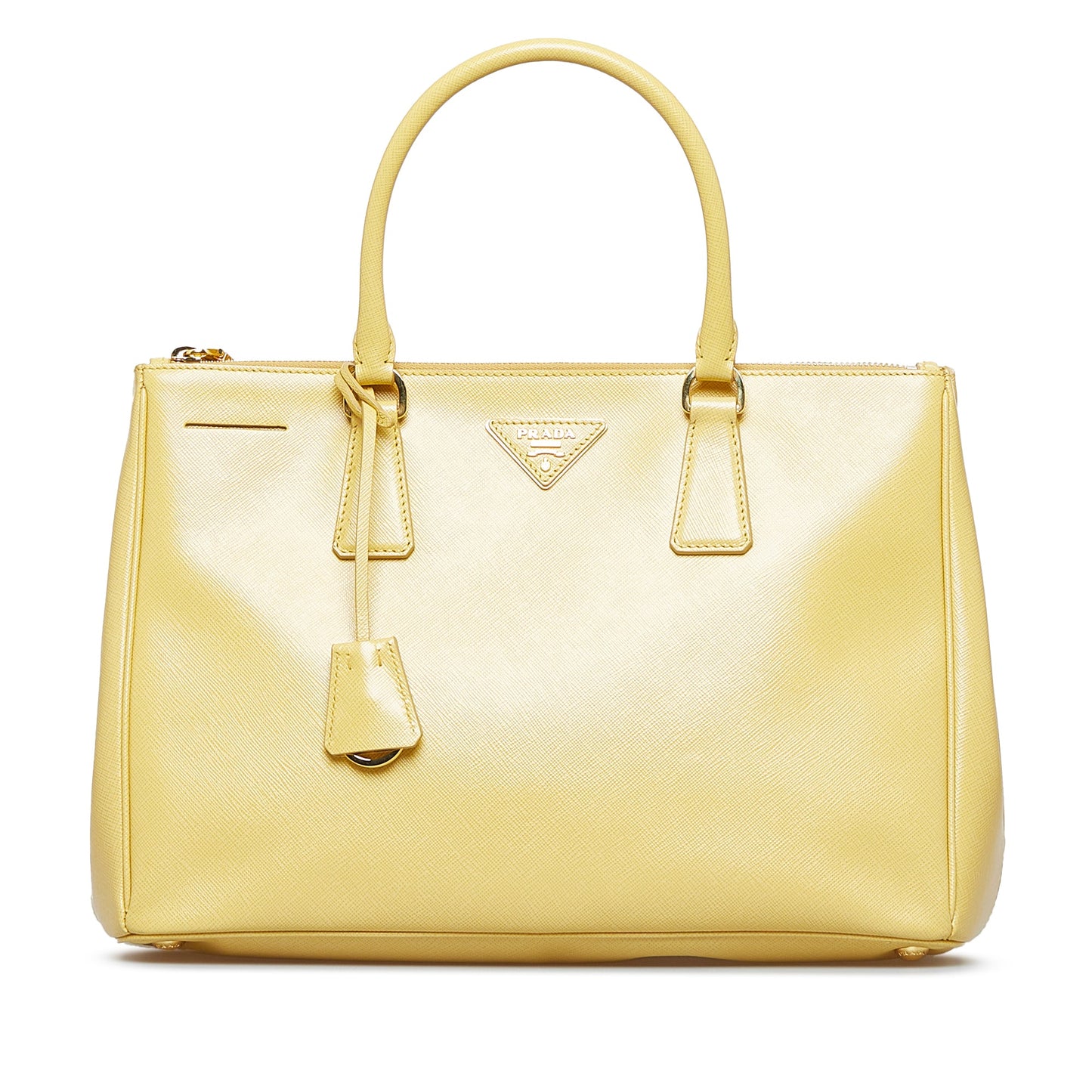 Prada Lux Galleria Double Satchel Saffiano Zip Satchel Bag