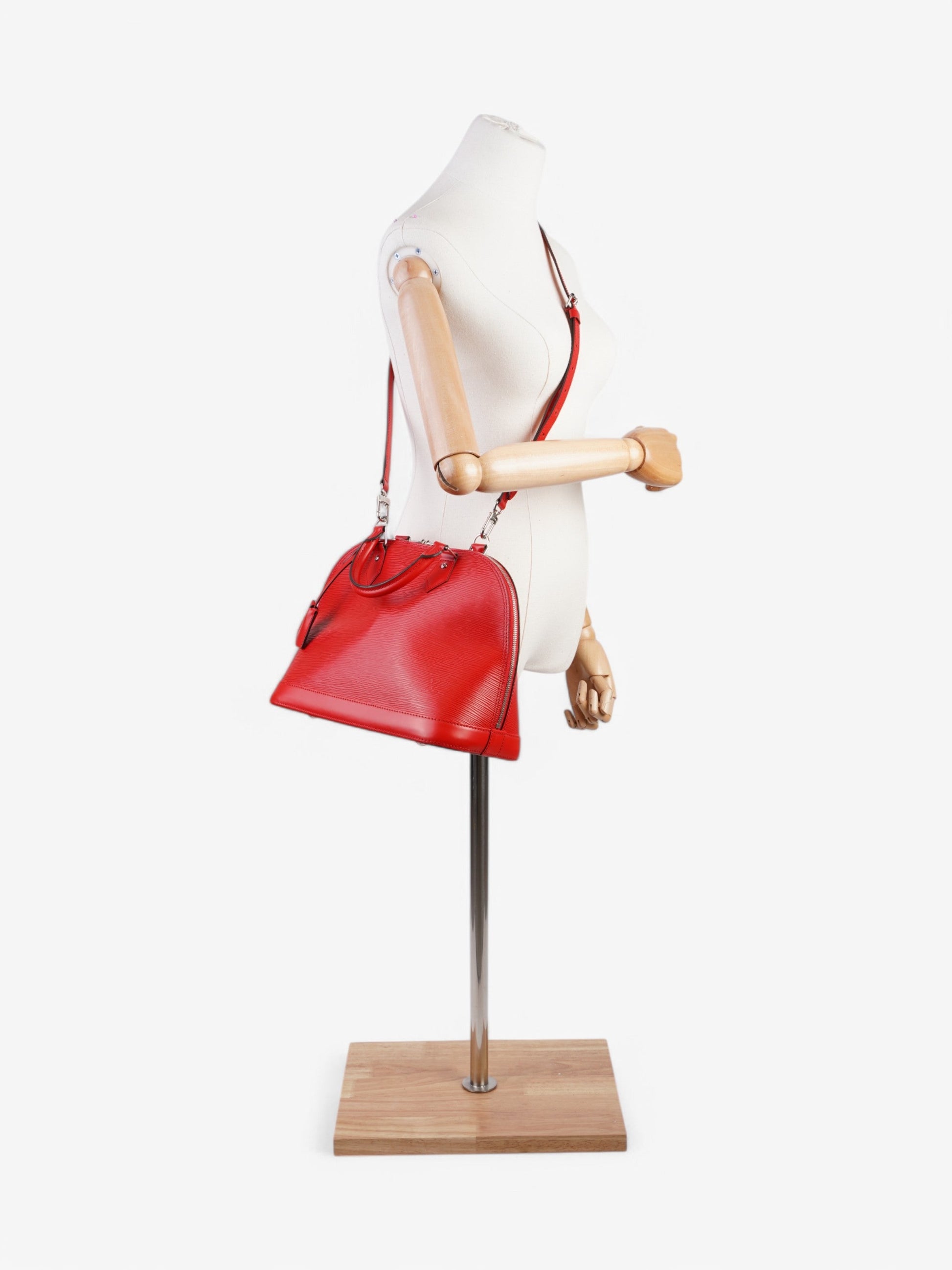 Louis Vuitton Alma PM Epi Leather Red Handbag Pm 5