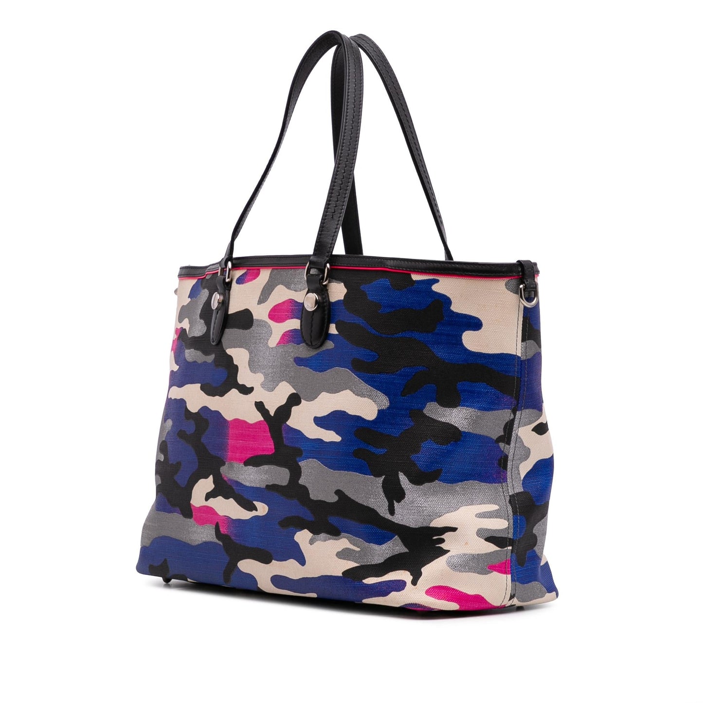 Dior Anselm Reyle Camoflage Tote Canvas Large Tote Bag