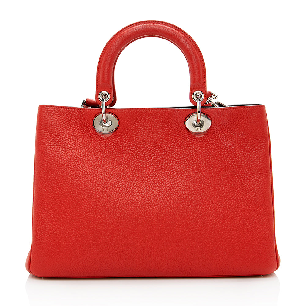 Dior Bullcalf issimo Tote Shf Leather Medium Tote Bag