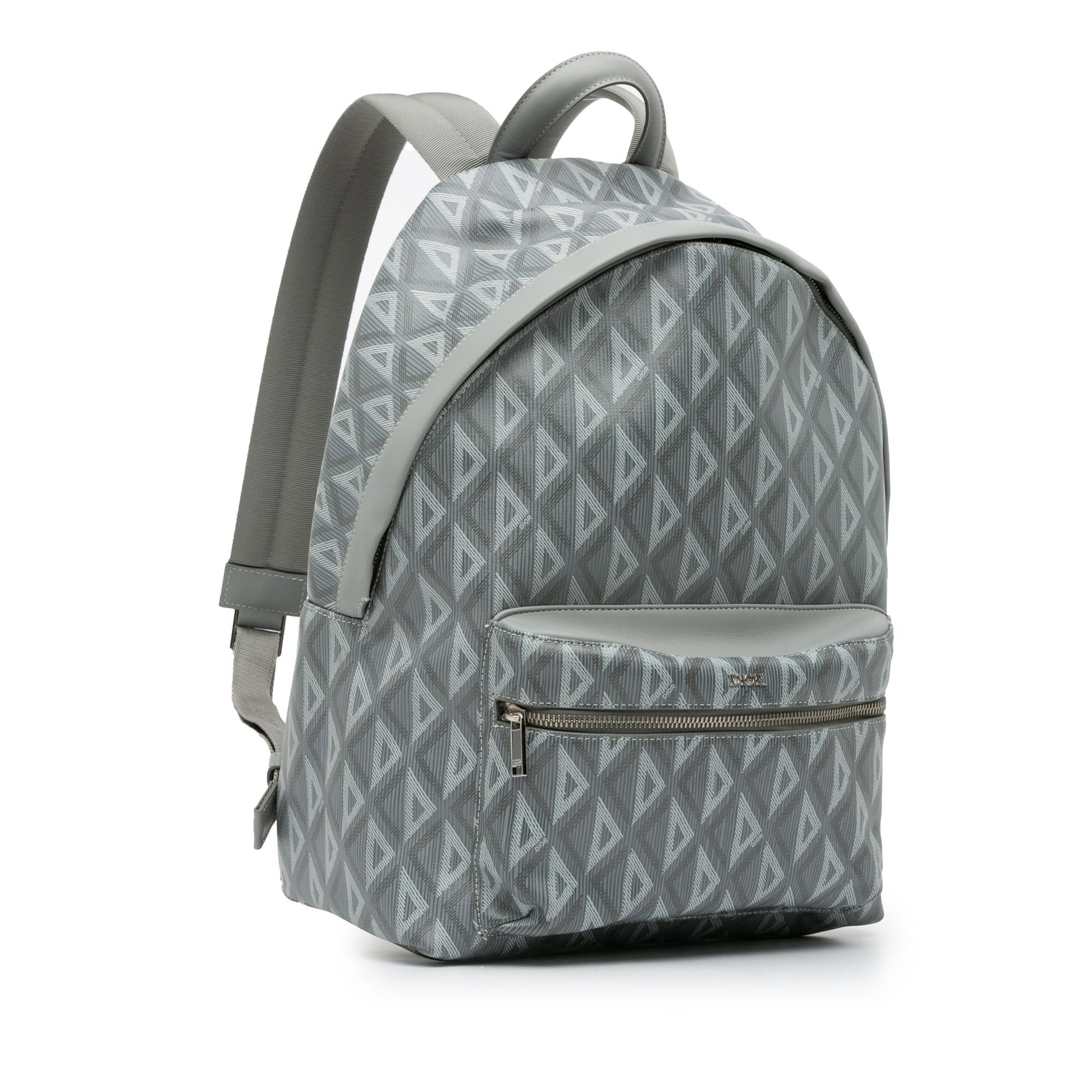 Dior Cd Diamond Rider Zipped Backpack Shg