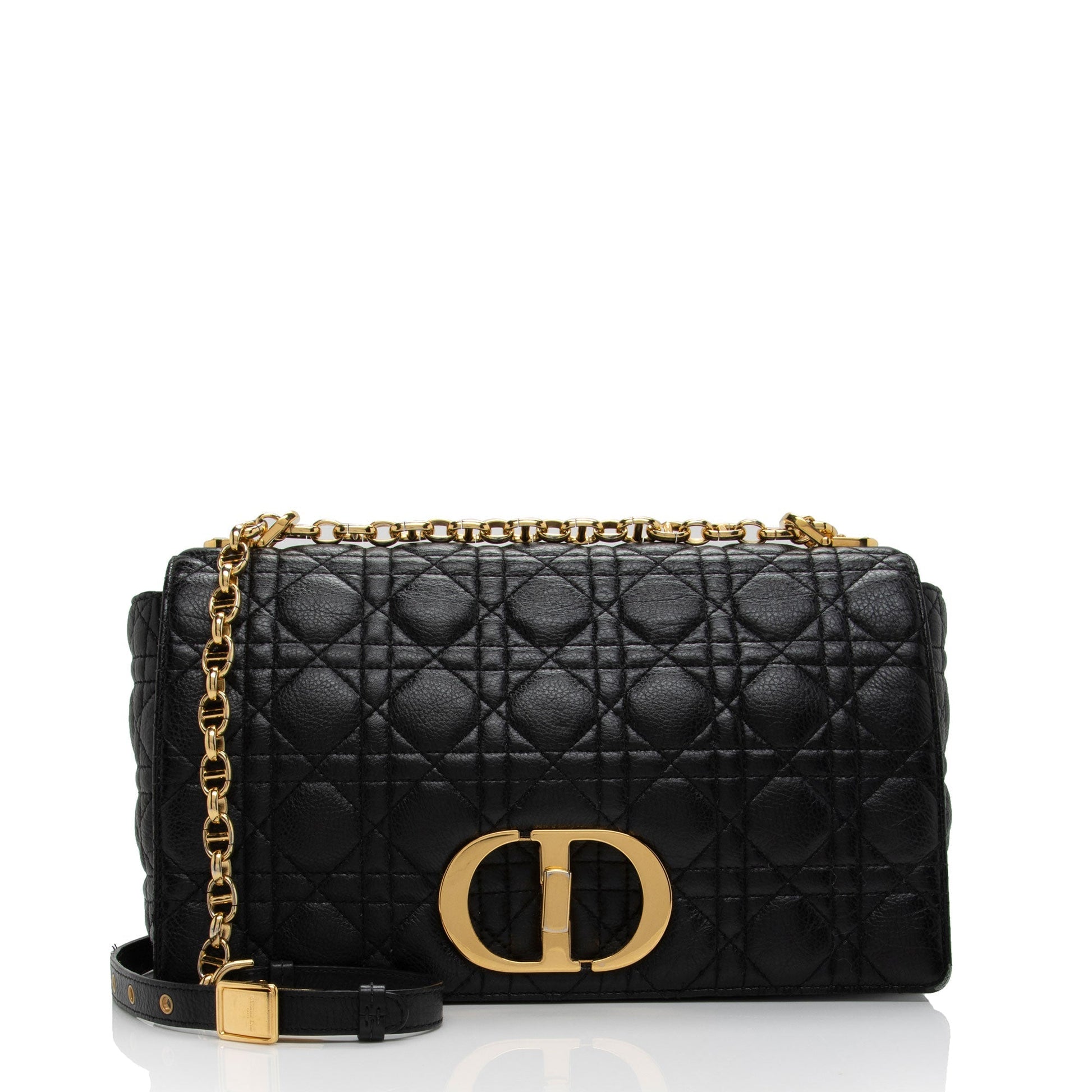 Dior Cannage Calfskin Caro Shoulder Bag Shf Nckj9E Large