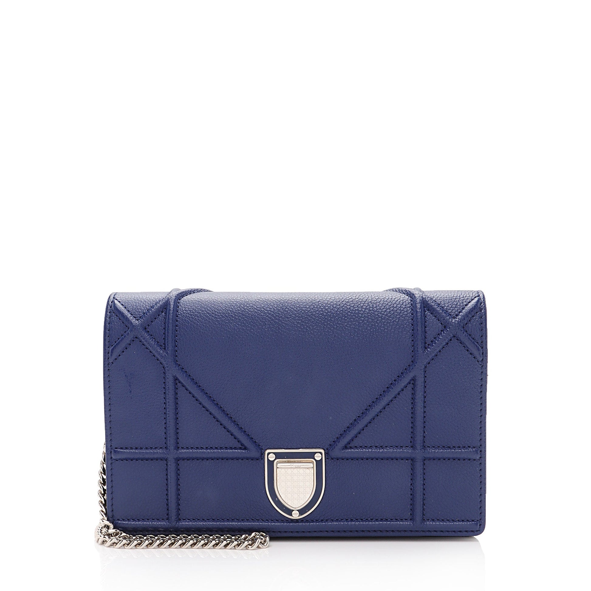Dior Calfskin ama Wallet On Bag Chain Crossbody Bag