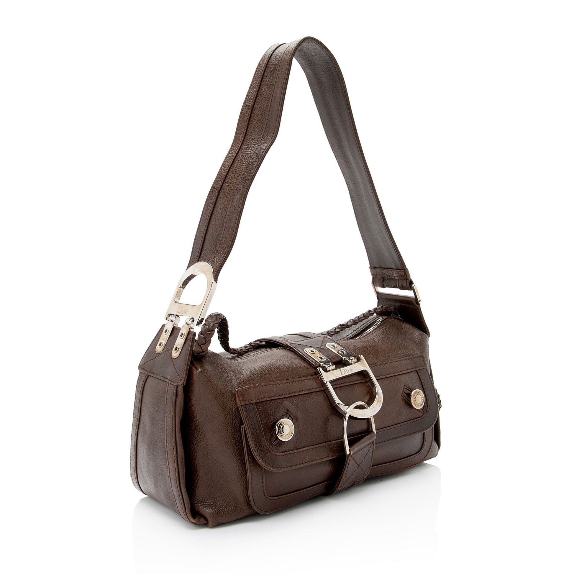 Dior Calfskin Flight E W Shoulder Bag Shf 1Wkgt6 Large