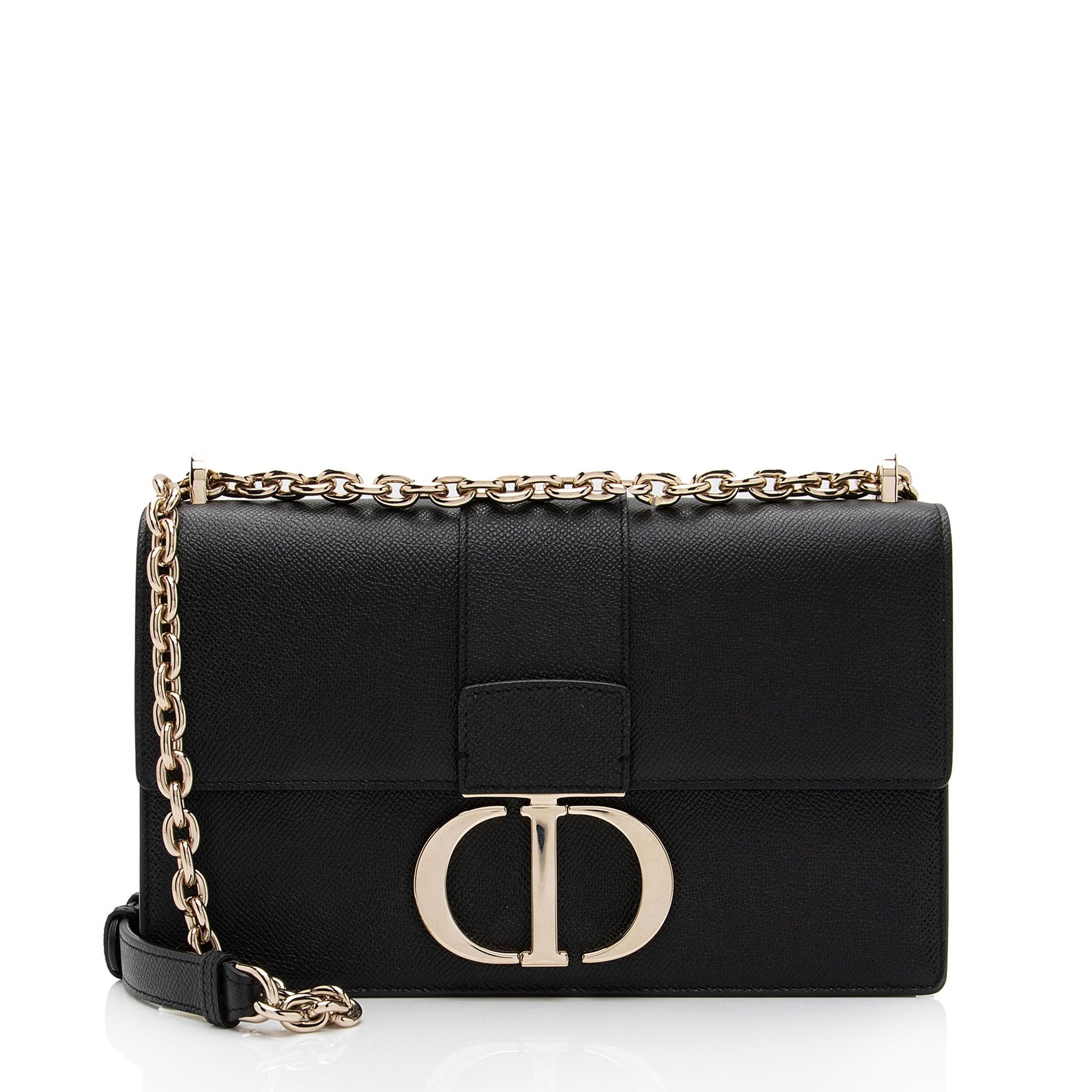 Dior Calfskin Montaigne Shoulder Bag Shf Tihewt Chain