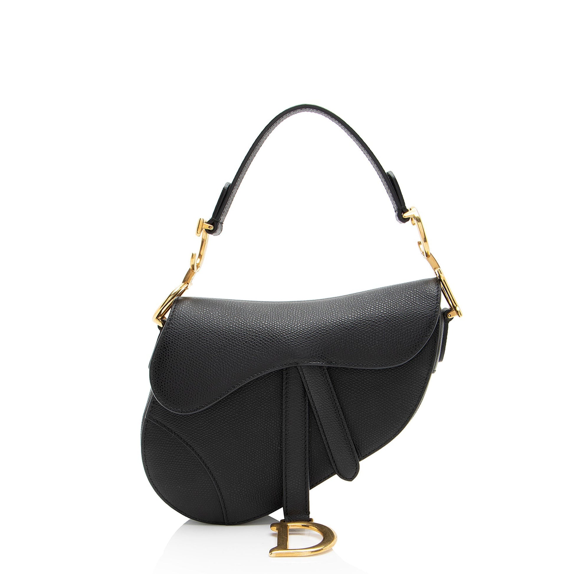 Dior Grained Calfskin Saddle Bag Mini Shoulder Bag