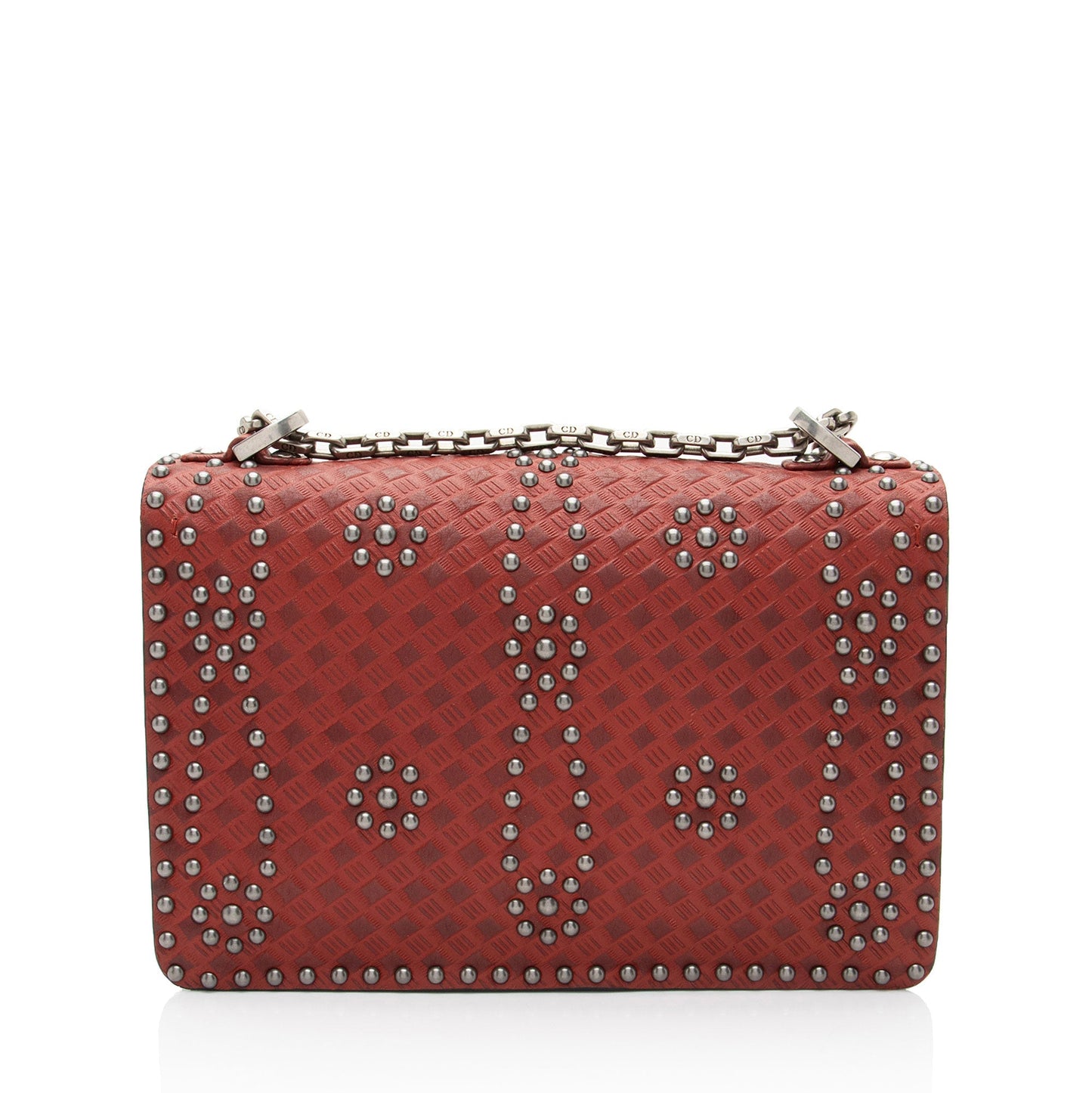 Dior Calfskin Studded Dio Evolution A Bag Flap Shoulder Bag