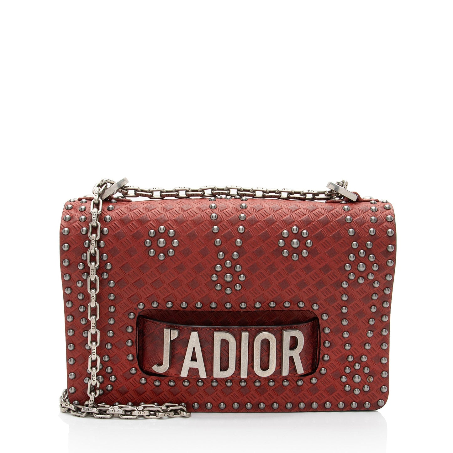 Dior Calfskin Studded Dio Evolution A Bag Flap Shoulder Bag