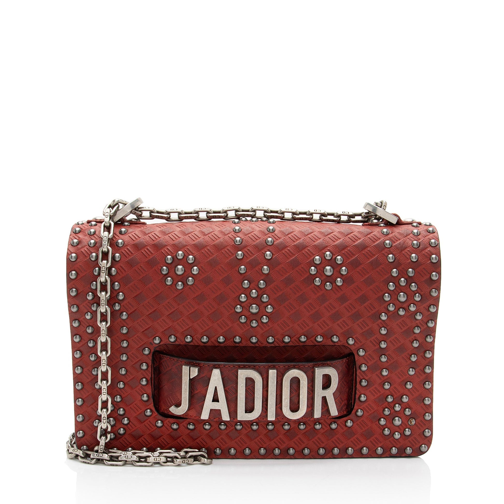 Dior Calfskin Studded Dio Evolution A Bag Flap Shoulder Bag