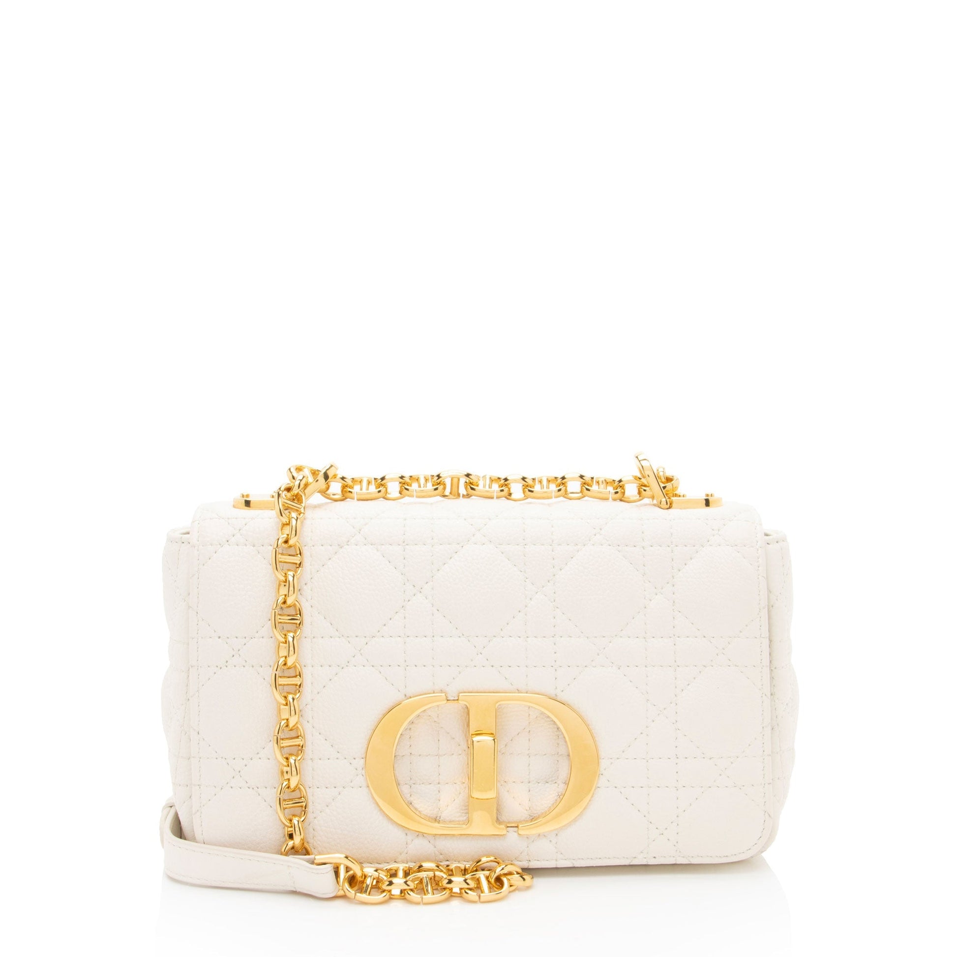 Dior Cannage Calfskin Caro Shoulder Bag Small