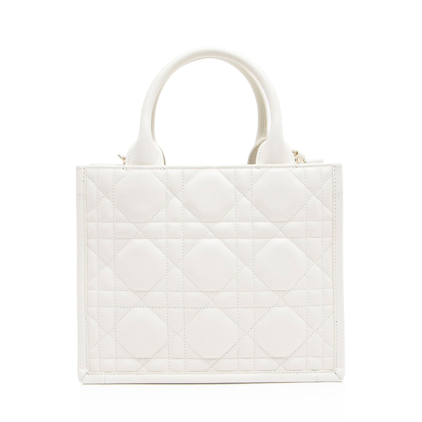 Dior Cannage Calfskin Book Tote Small Tote Bag