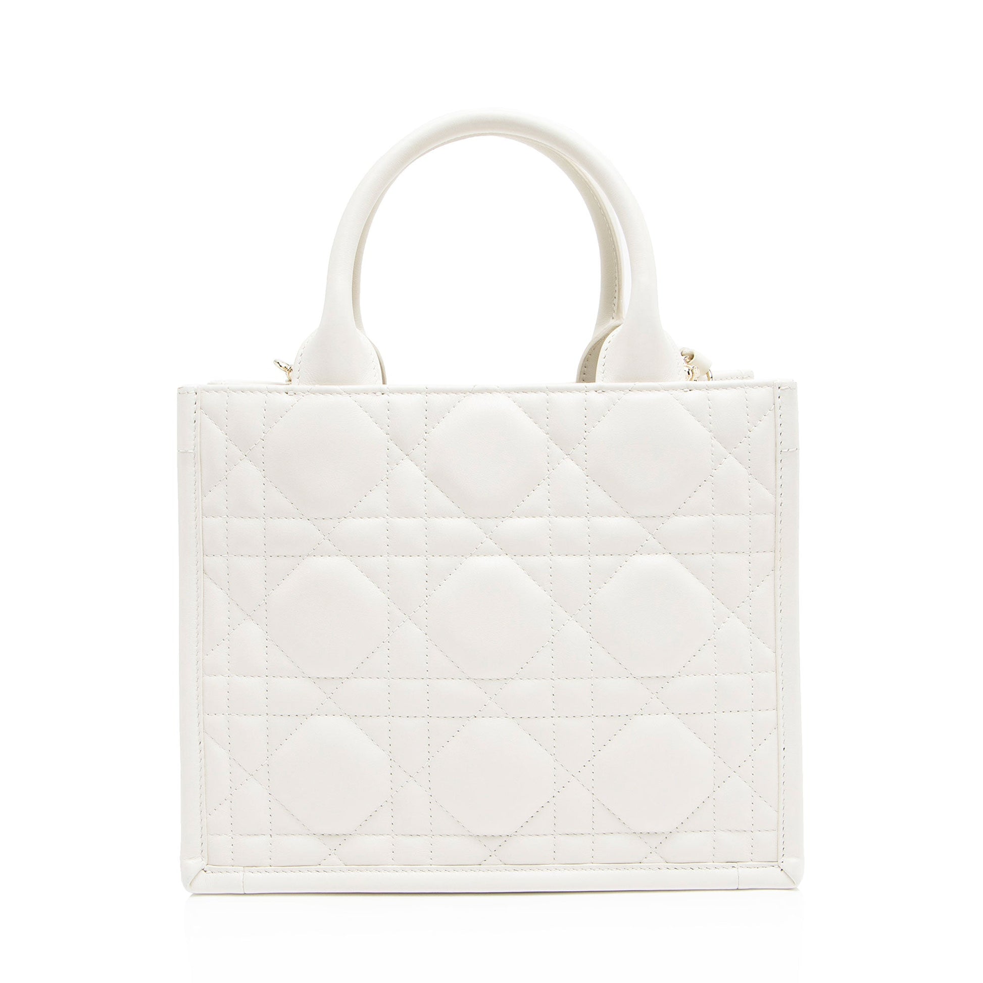 Dior Cannage Calfskin Book Tote Small Tote Bag