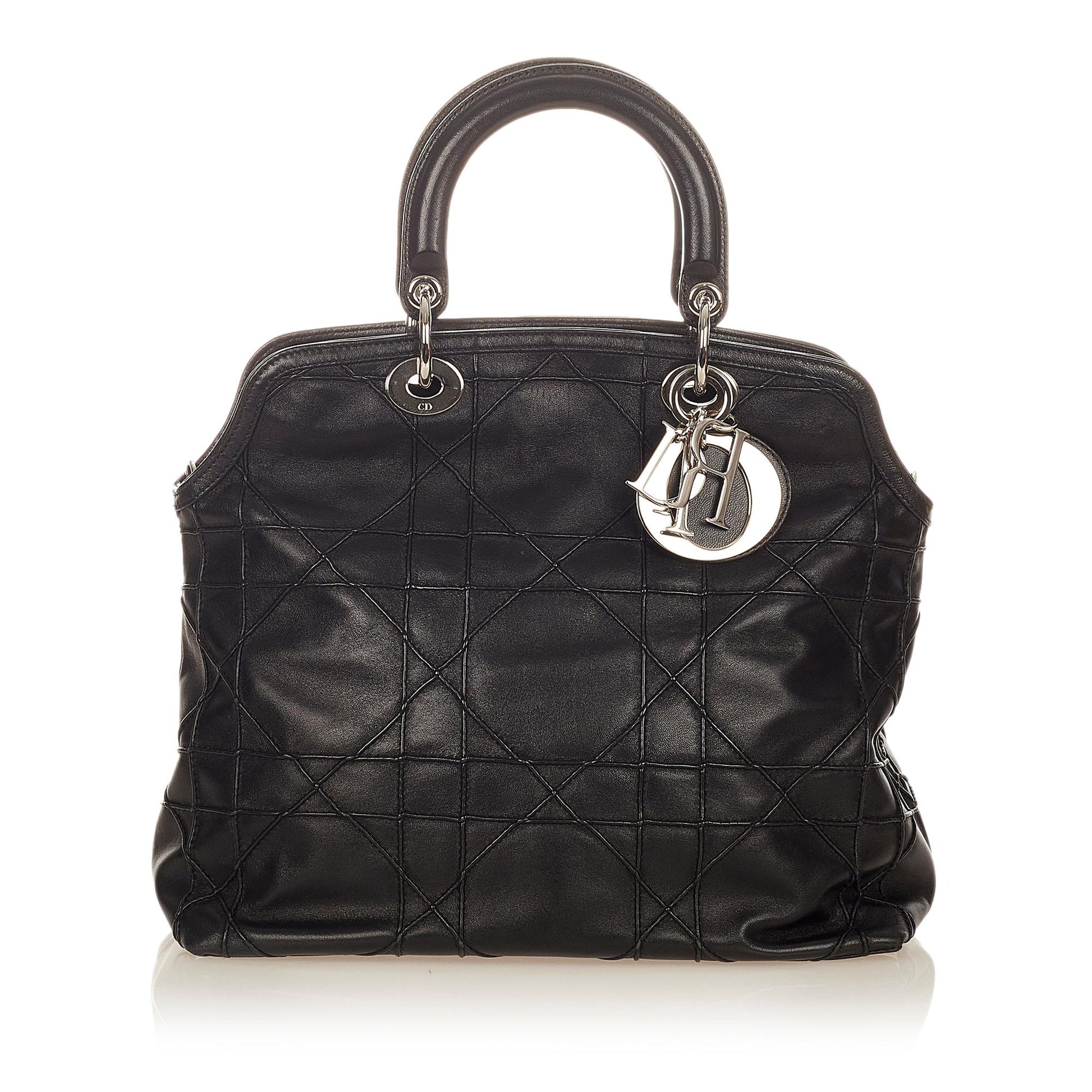 Dior Cannage Granville Satchel Shg Leather Satchel Bag Satchel Shg 24673