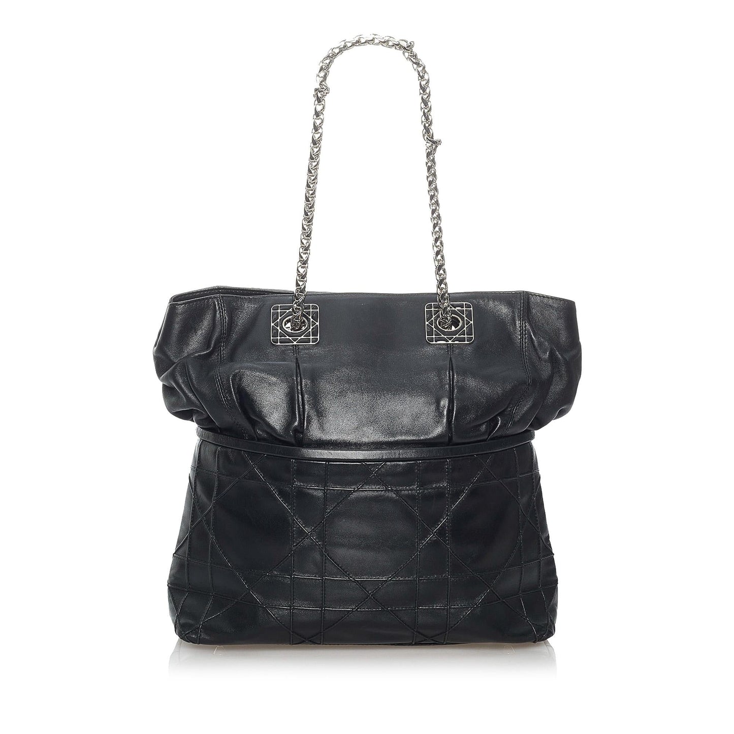 Dior Cannage Granville Tote Bag Shg Leather