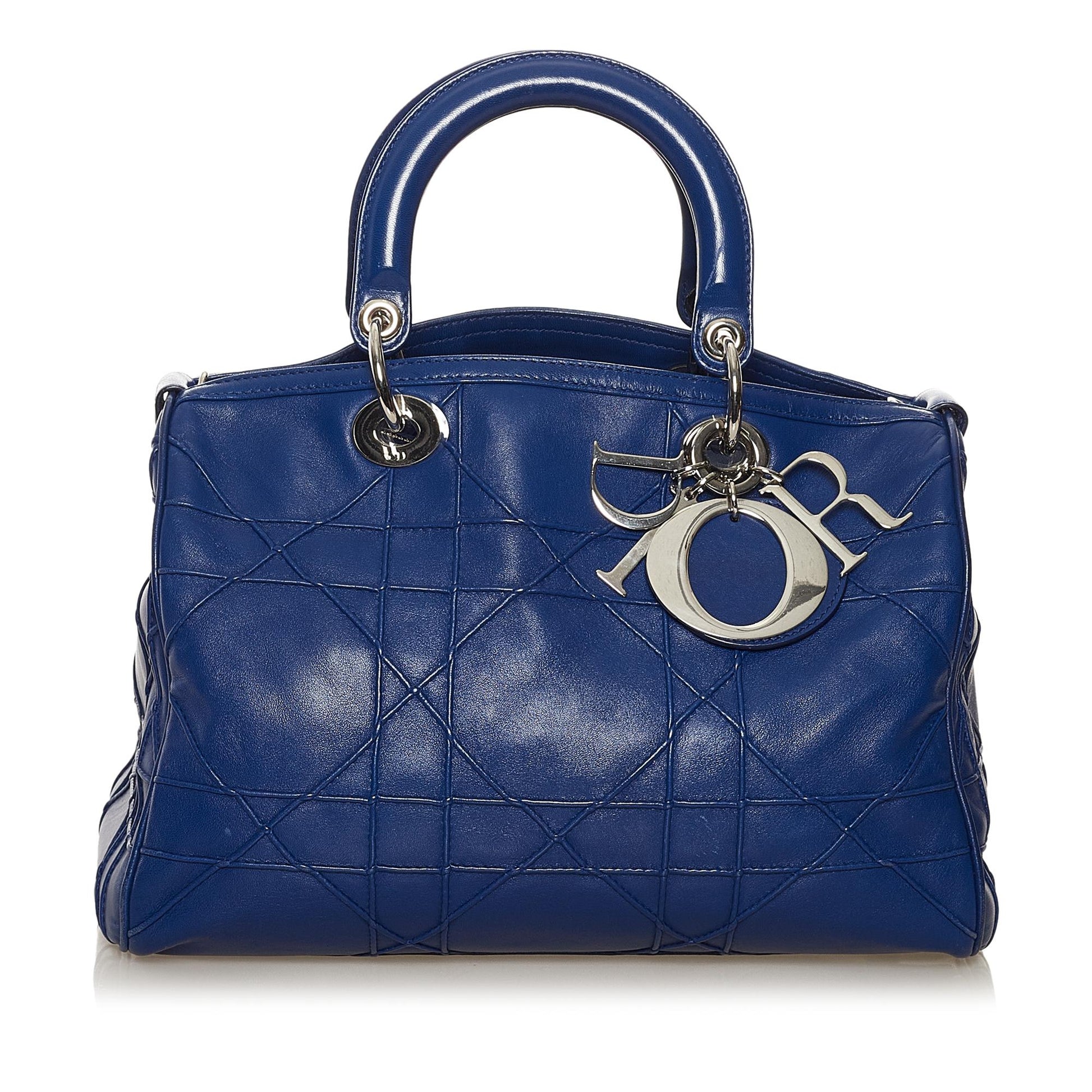 Dior Cannage Granville Polochon Shg Satchel Bag