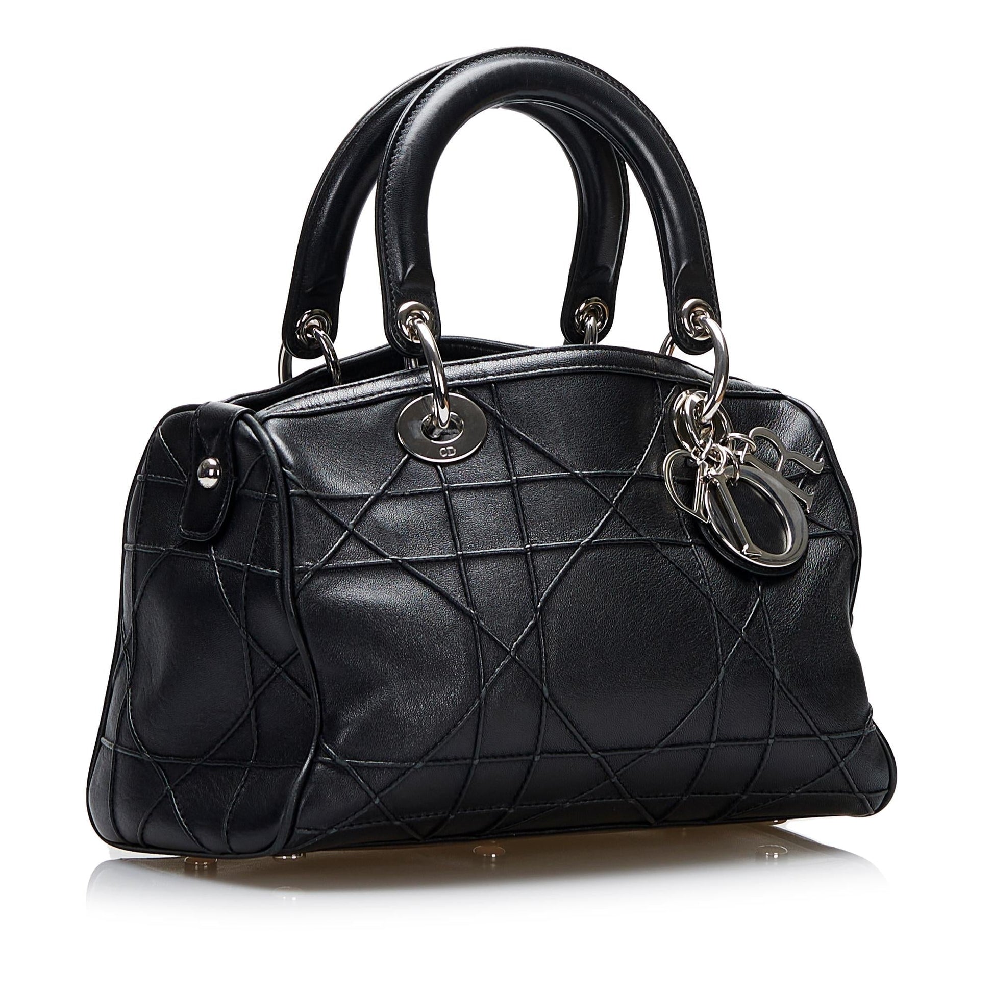 Dior Cannage Granville Polochon Shg Wqmsqr Satchel Bag