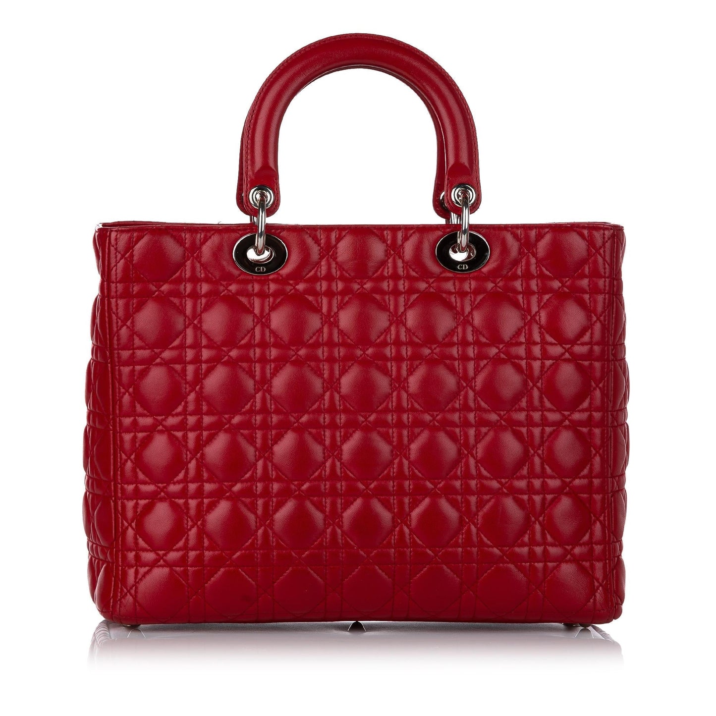 Dior Cannage Lady Satchel Shg Leather Lambskin Satchel Bag