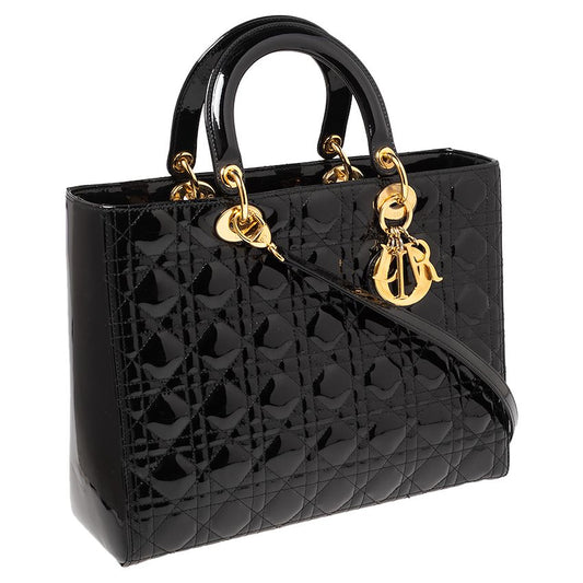 Dior Cannage Lambskin Lady Bag Leather Quilted Travel Bag