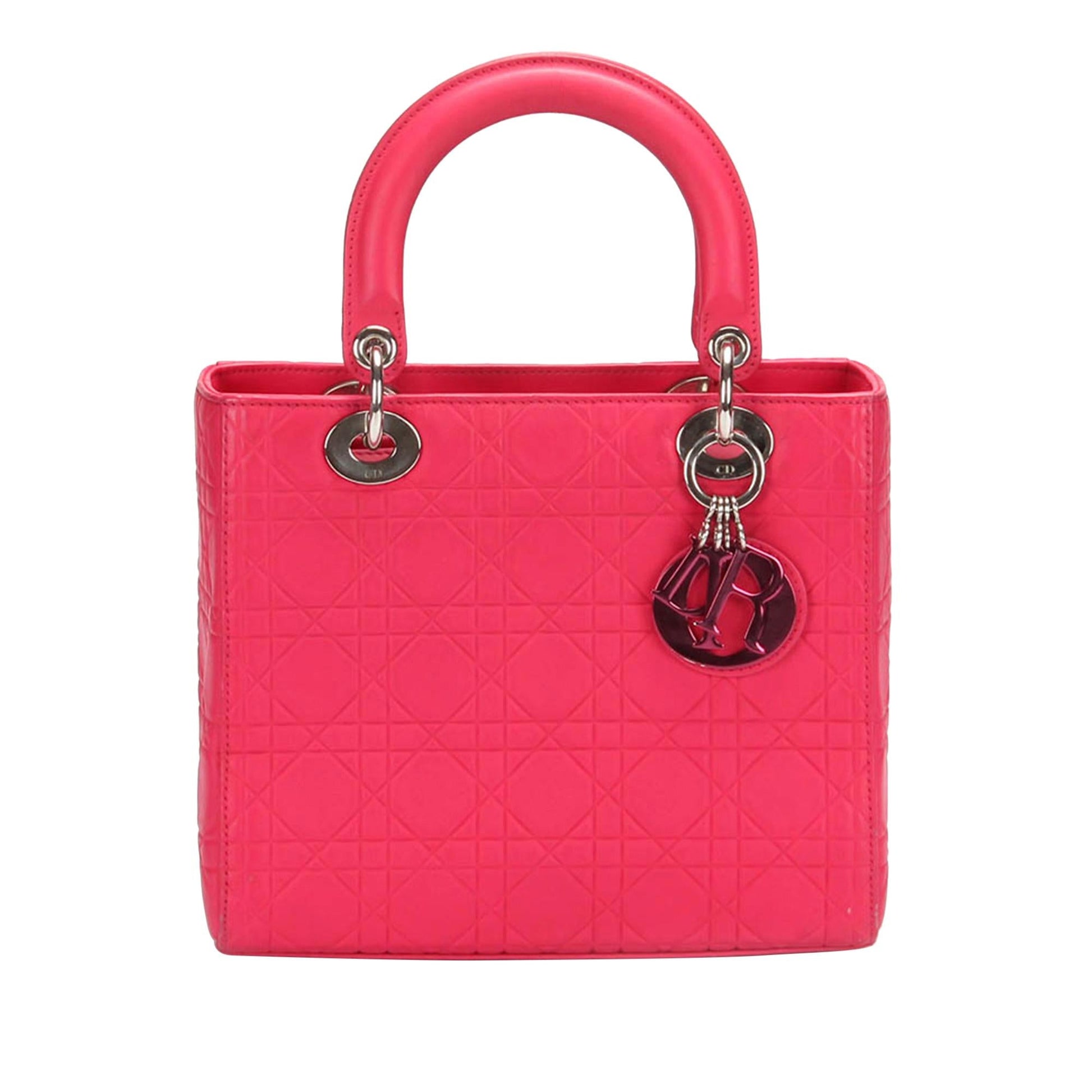 Dior Cannage Lady Satchel Shg Ioiije Leather Satchel Bag