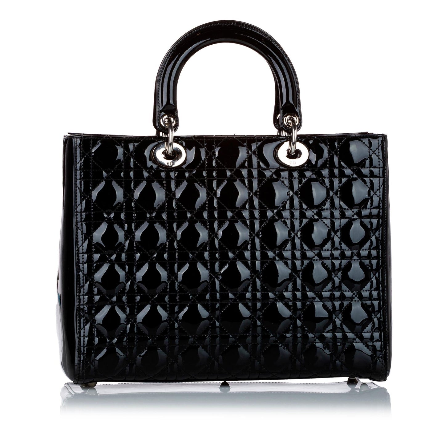 Dior Cannage Lady Satchel Shg Leather Patent Satchel Bag Satchel Shg 29201