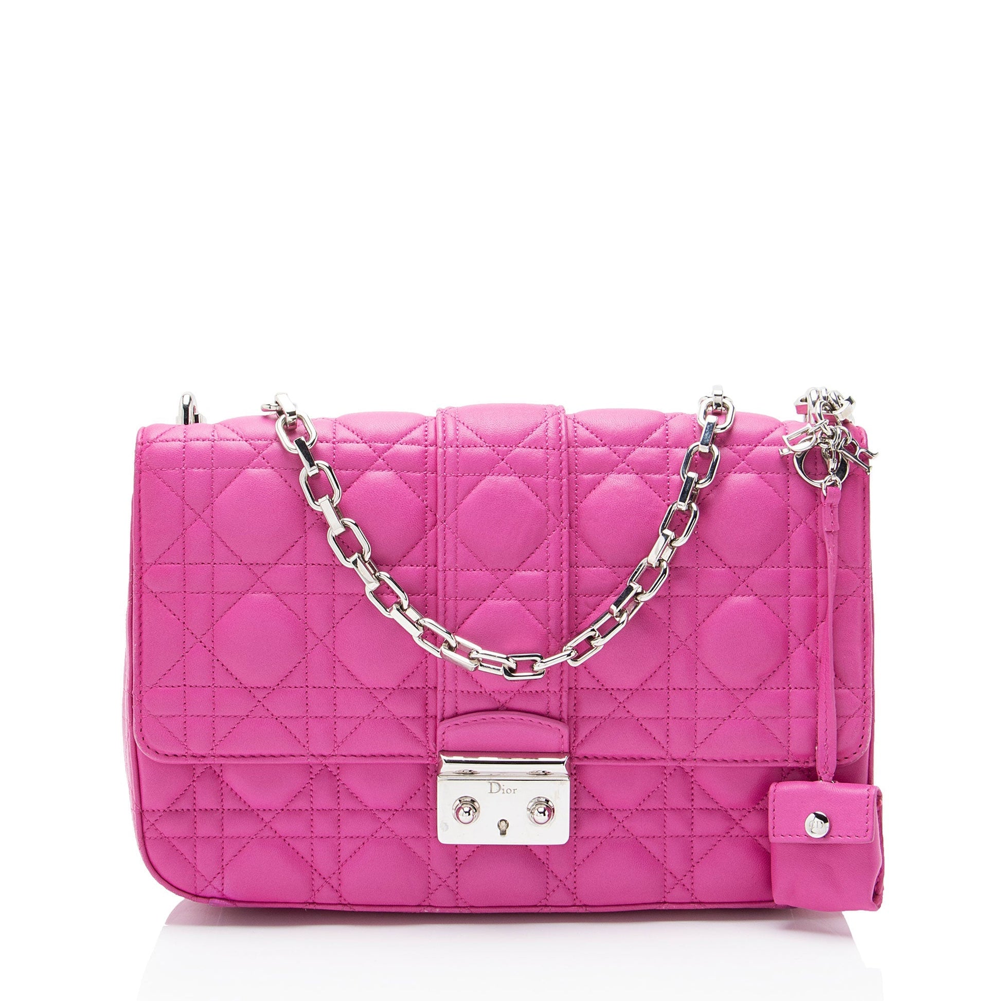 Dior Cannage Miss Promenade Bag Lambskin Medium Flap Shoulder Bag