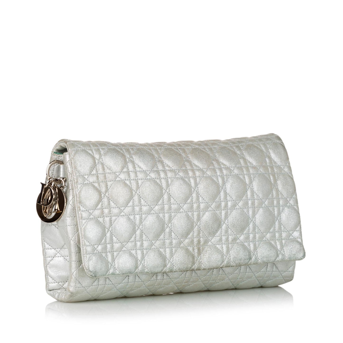 Dior Cannage Clutch Bag Shg Leather