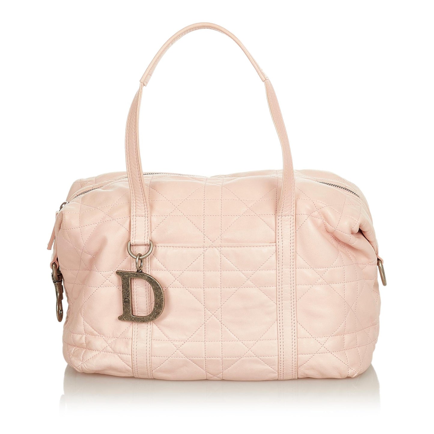 Dior Cannage Handbag Shg Leather Satchel Bag