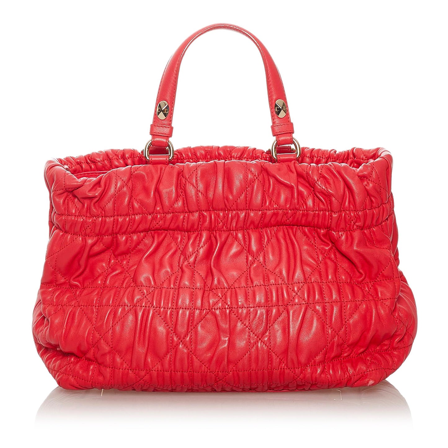 Dior Cannage Satchel Shg Leather Satchel Bag